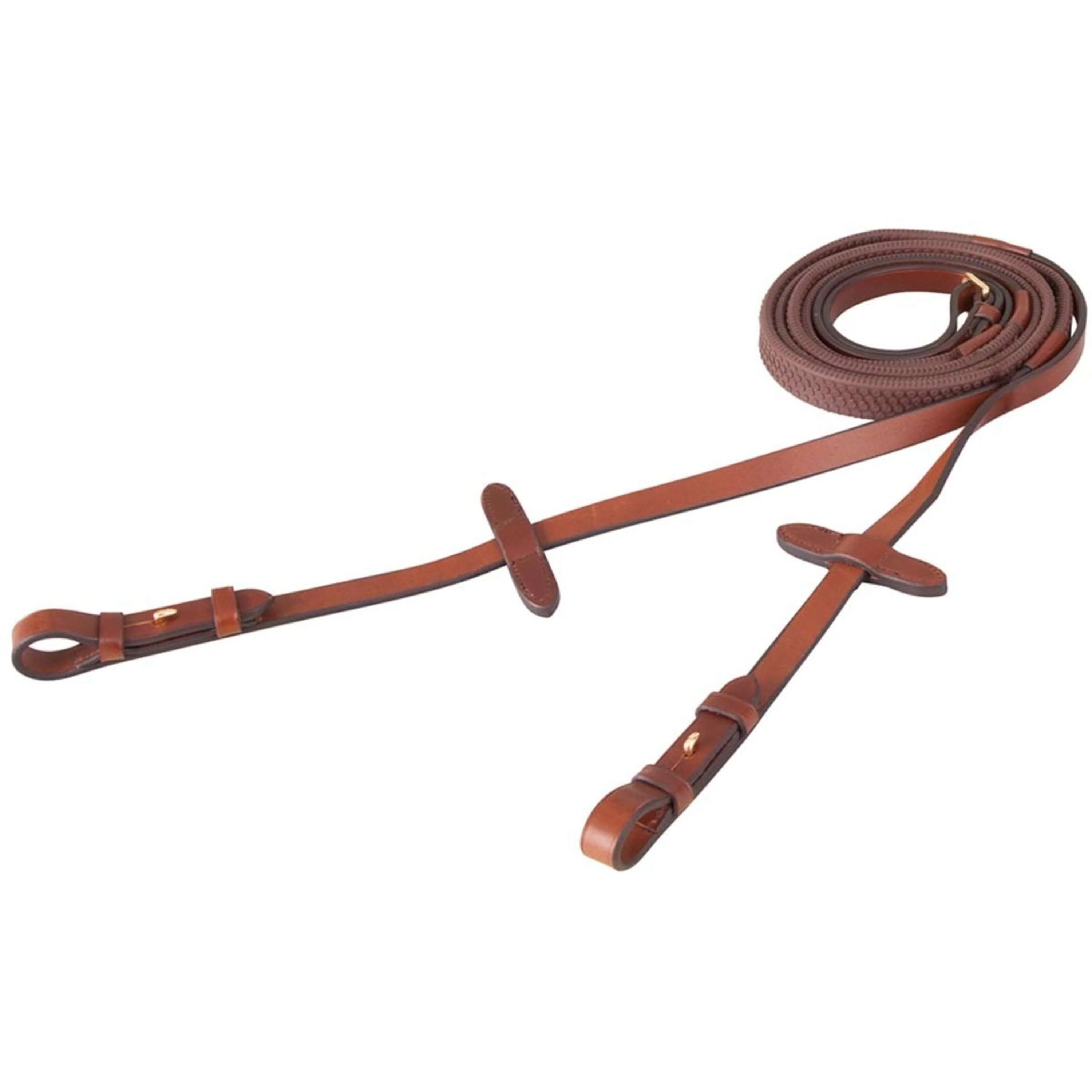 BR Rênes Eventa Pro Grip 16mm Blind Tobacco/gold - Image 3