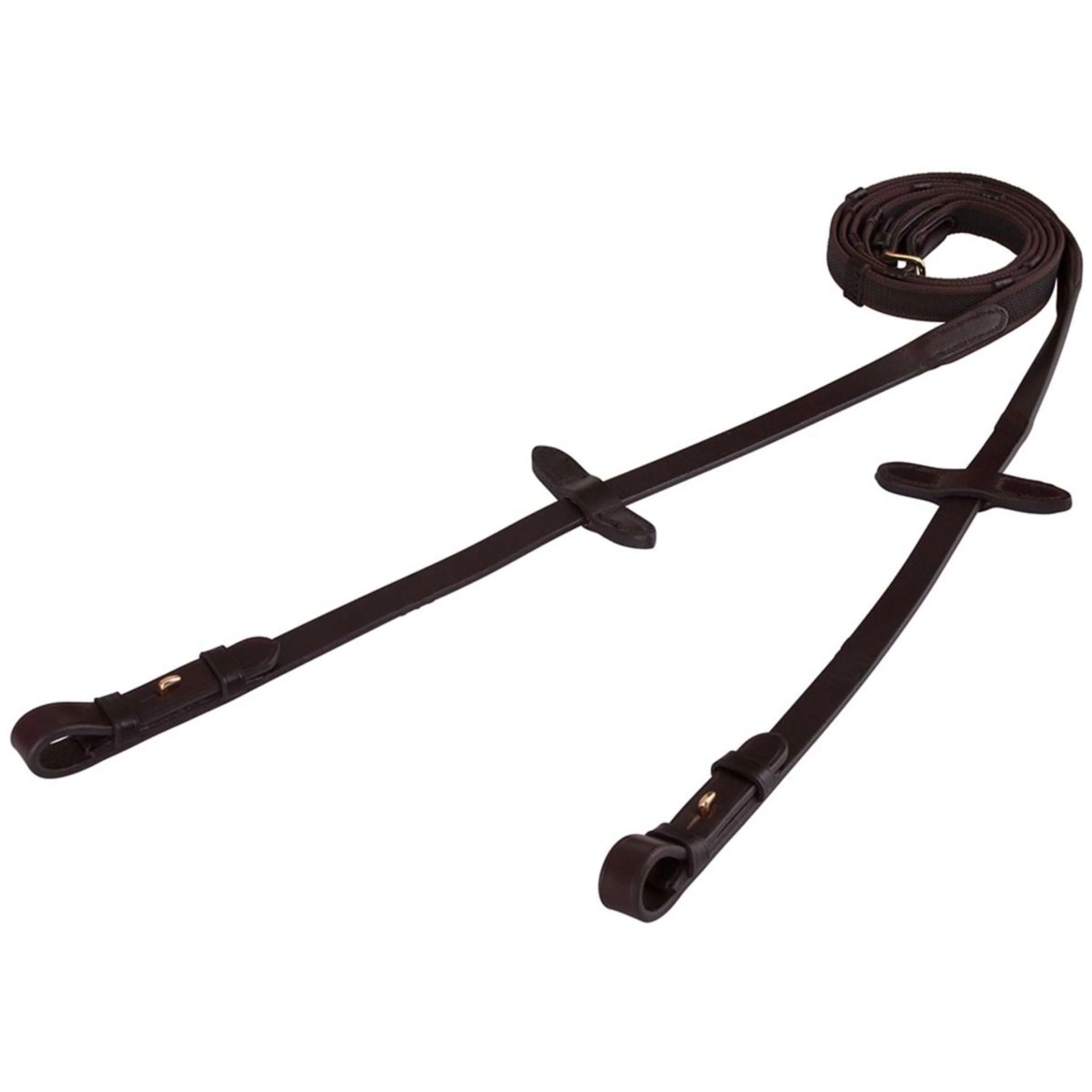 BR Rênes Linge 19mm Antidérapant Fermeture E Marron/or - Image 3