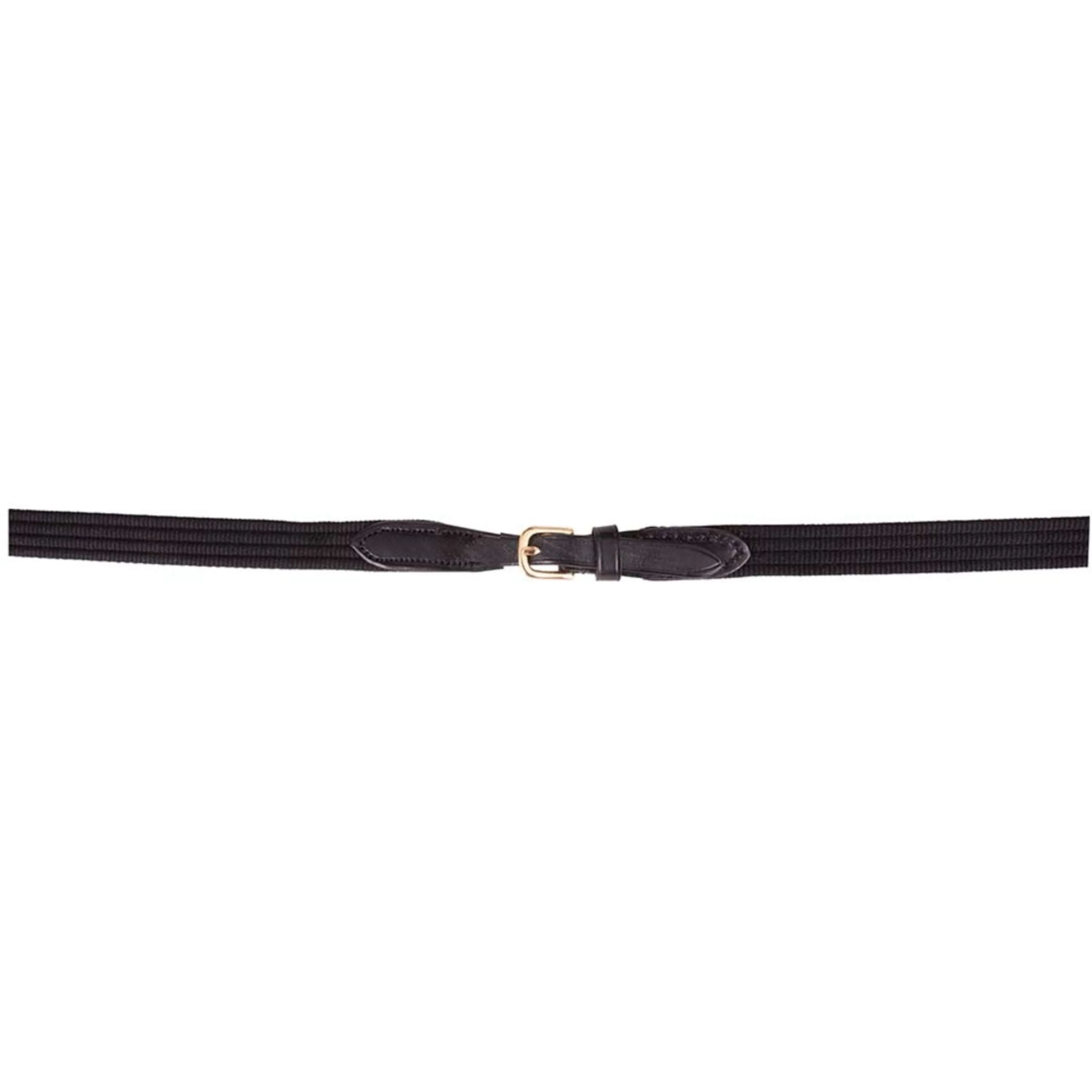 BR Rênes Linge 19mm Boucles Rondes Noir/Or - Image 2