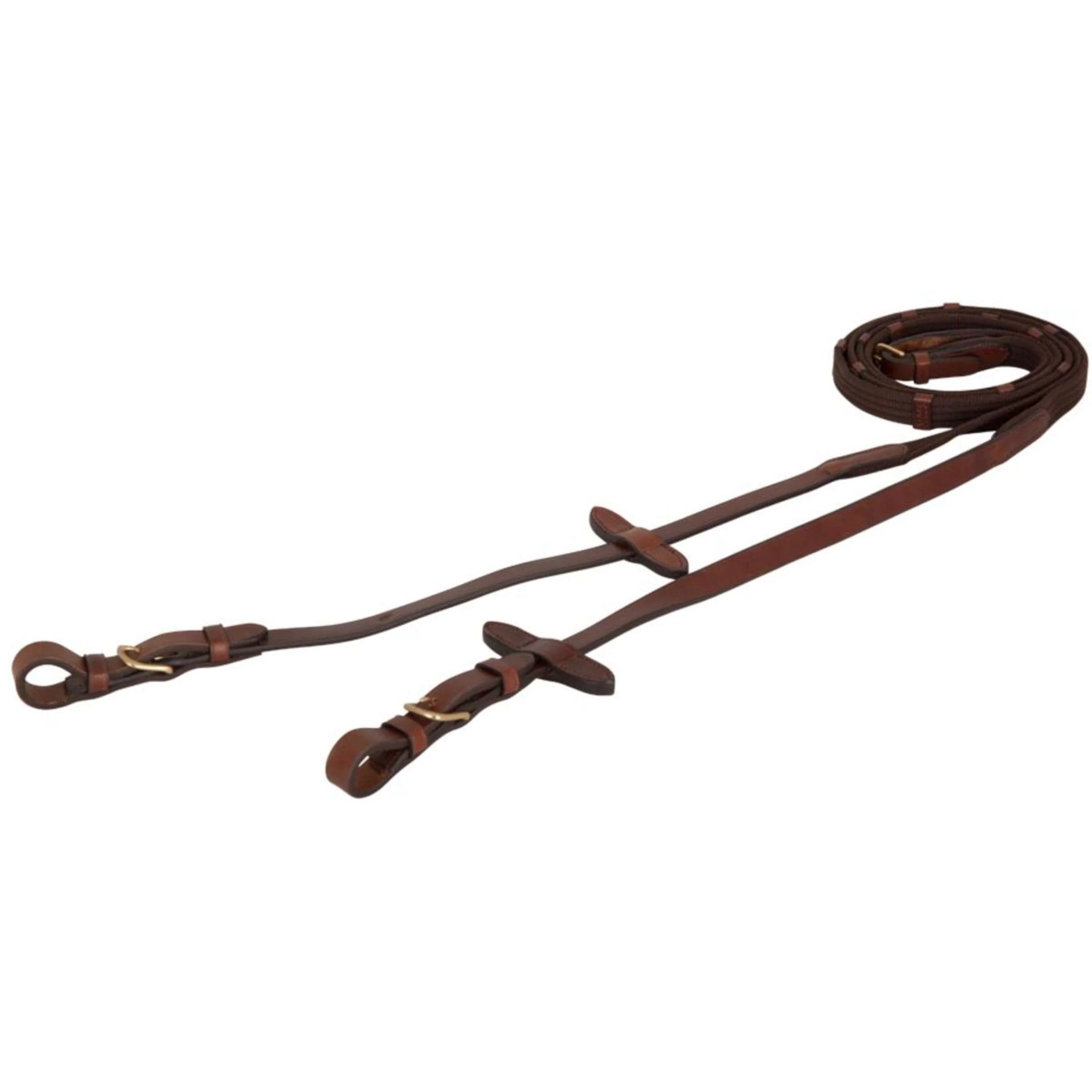 BR Rênes Linge 19mm Boucles Rondes Tabac/cuivre - Image 3