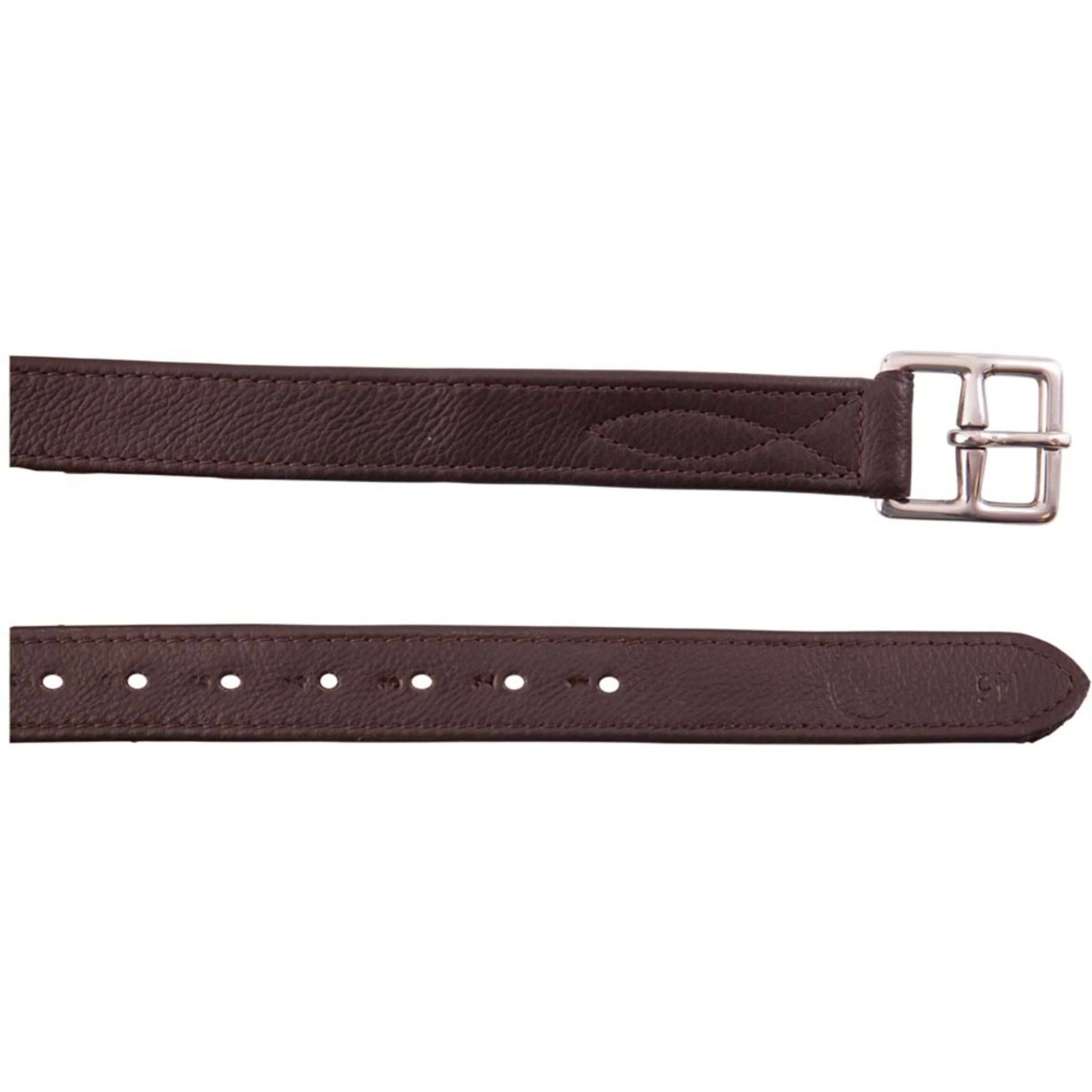 BR Étrivières Nylon et Boucles Acier Inoxydable Soft Marron/Argent - Image 2