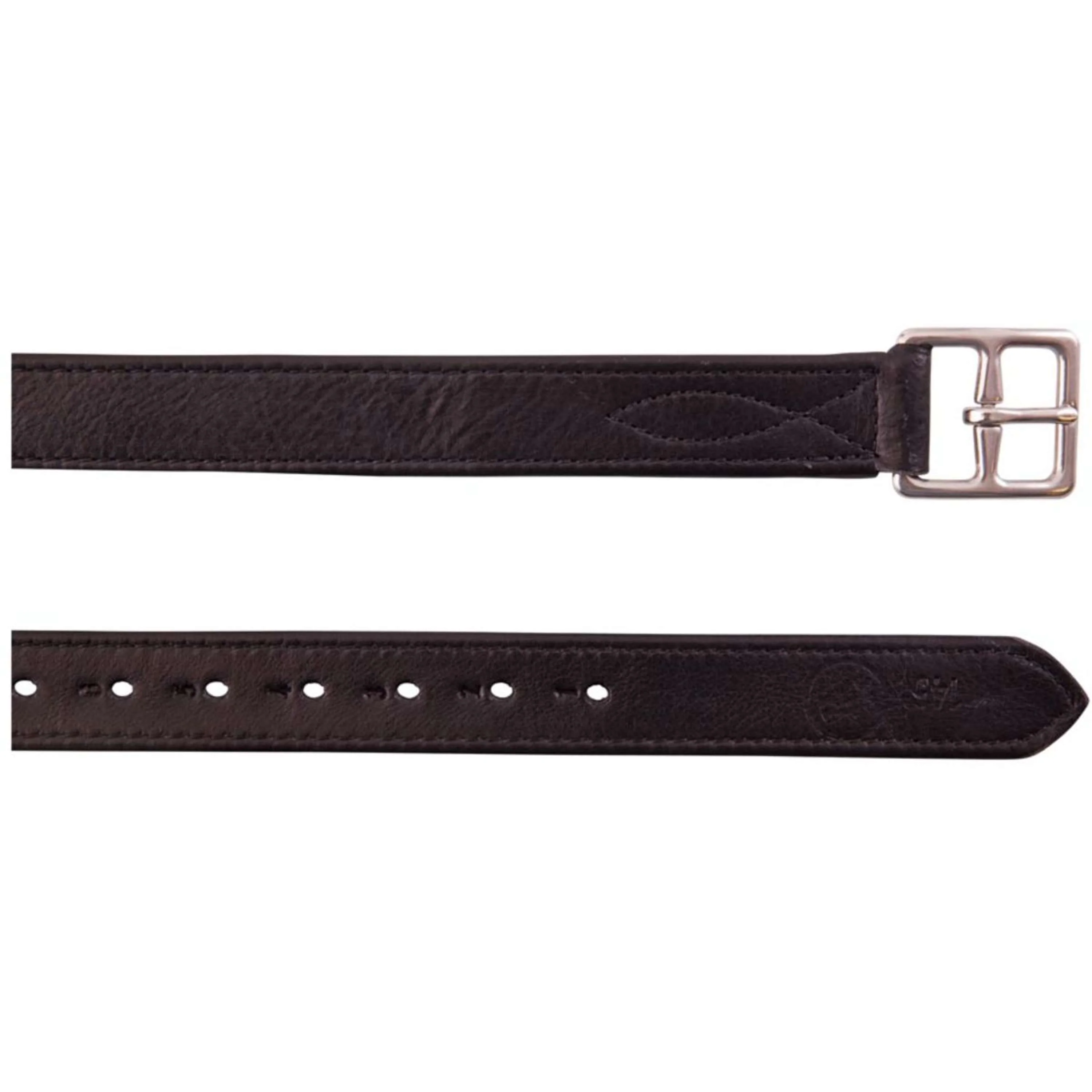 BR Étrivières Nylon et Boucles Acier Inoxydable Soft Noir/Argent - Image 2