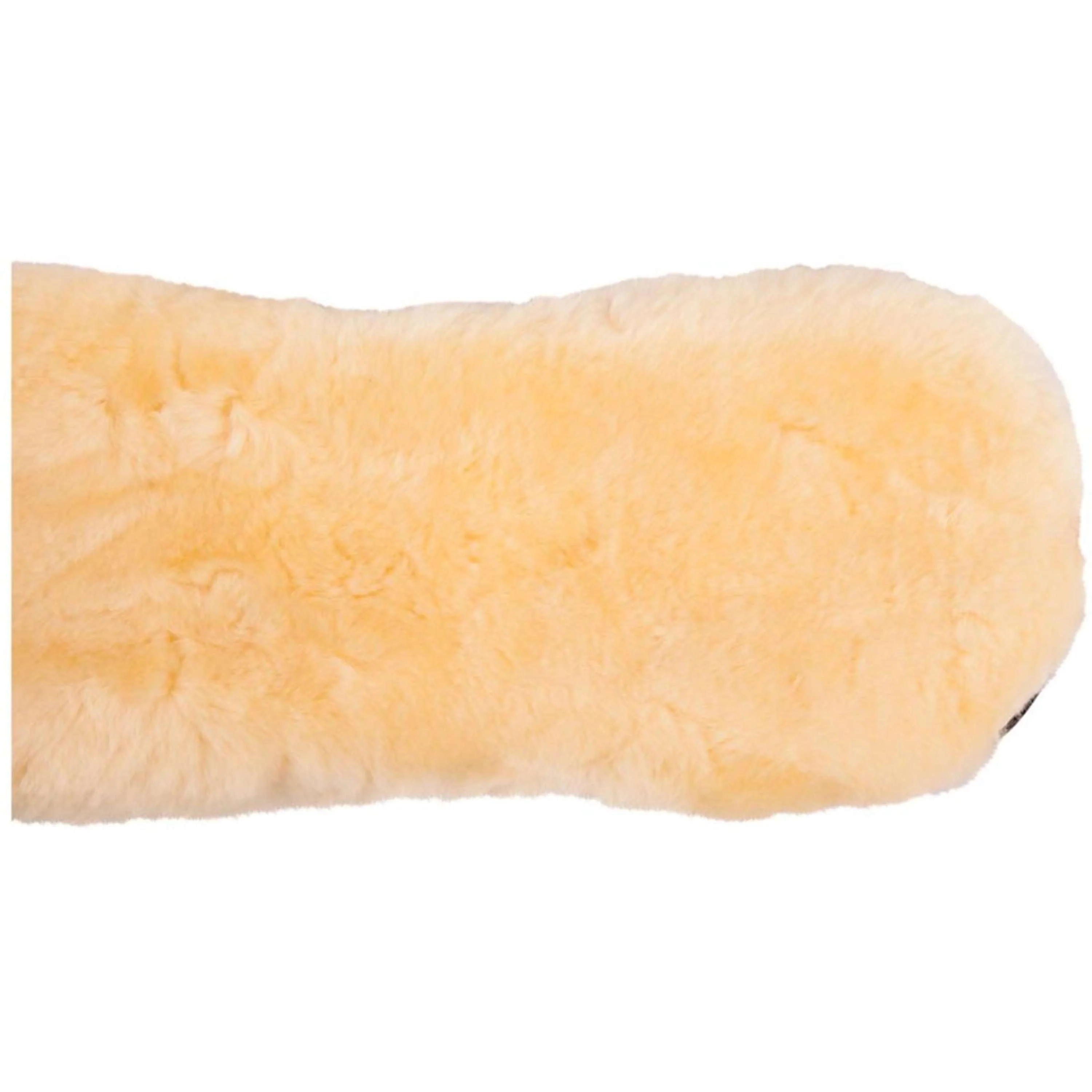 BR Housse de Sangle Dressage Sheepskin Préformée Noir/Naturel - Image 3