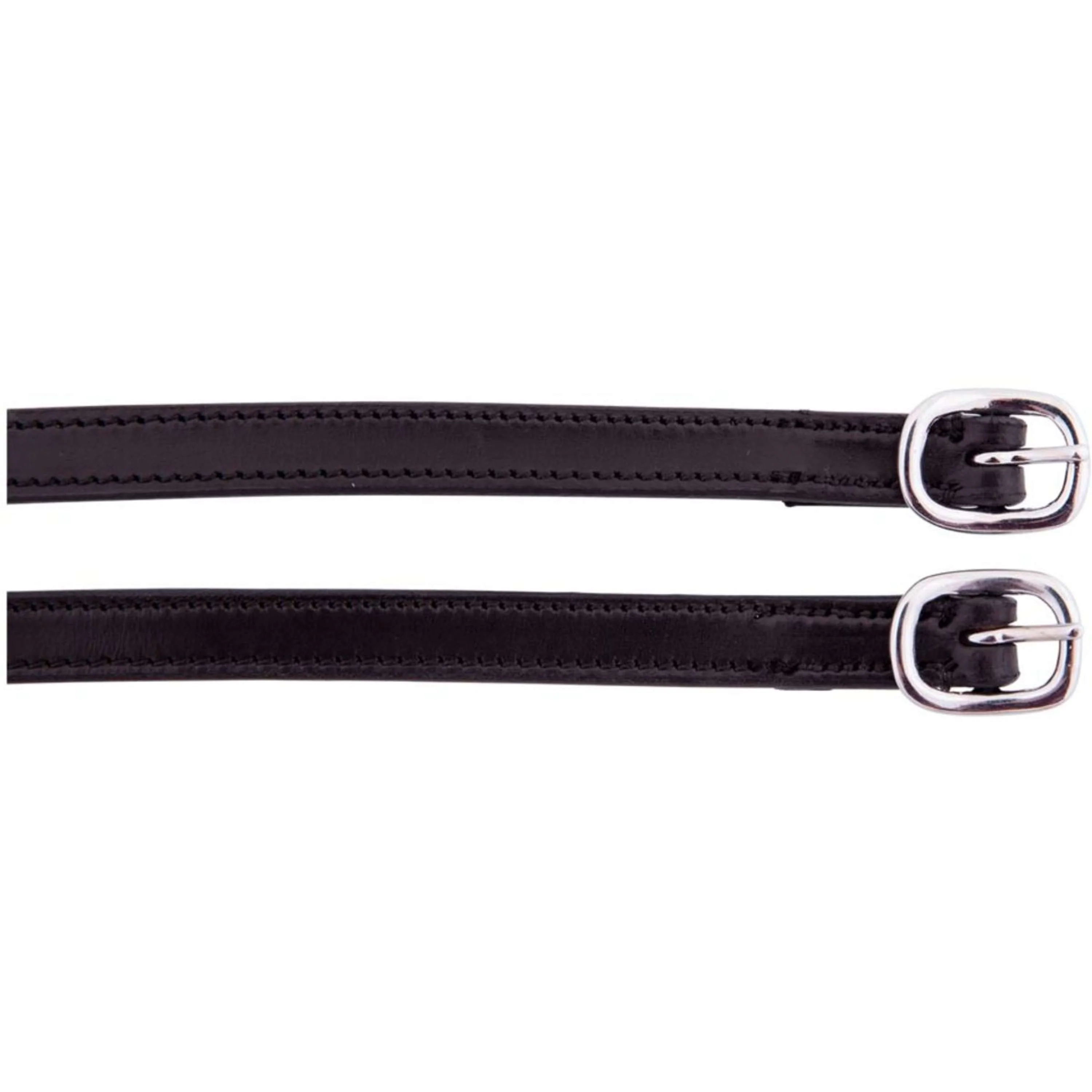 BR Lanières pour Éperons Cuir Boucle Acier Inoxydable Noir - Image 2