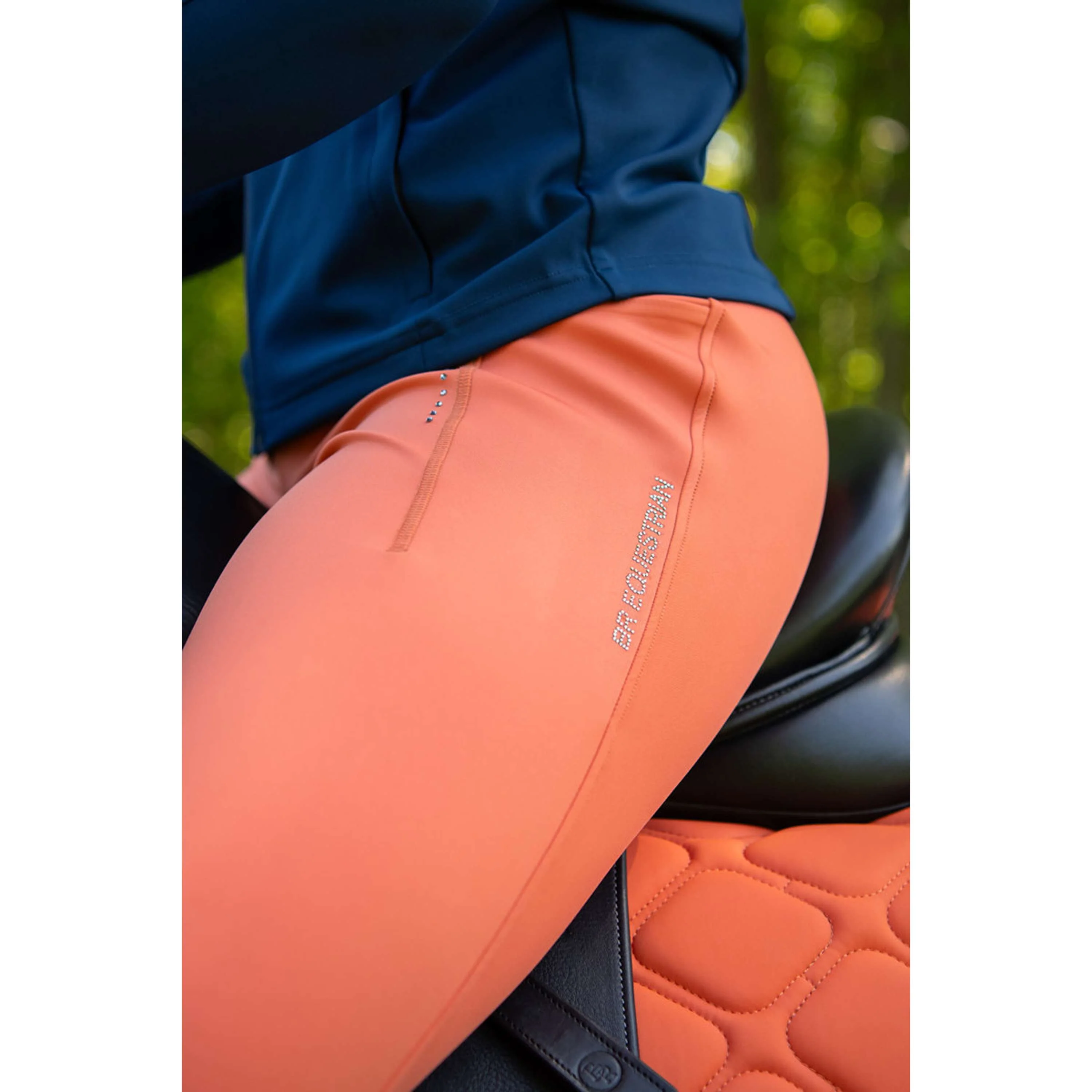 BR Legging d'Équitation Kimore Full Grip Mecca Orange - Image 2