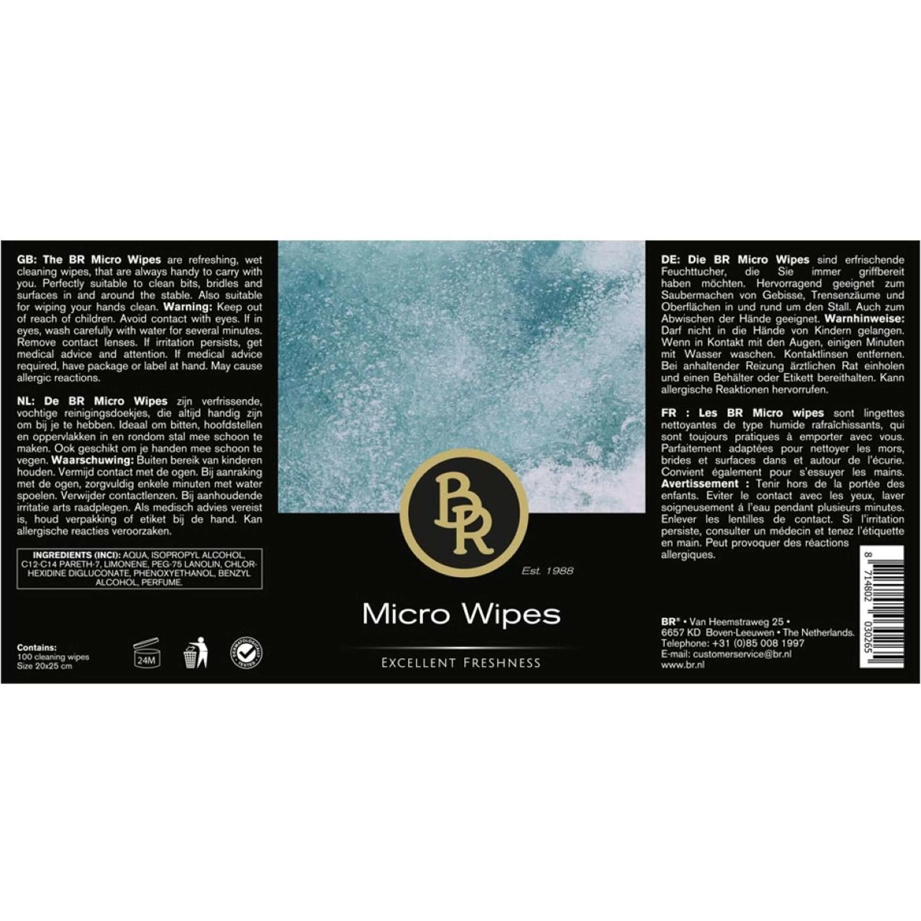 BR Lingettes de Nettoyage Micro Wipes 100 pièces - Image 2