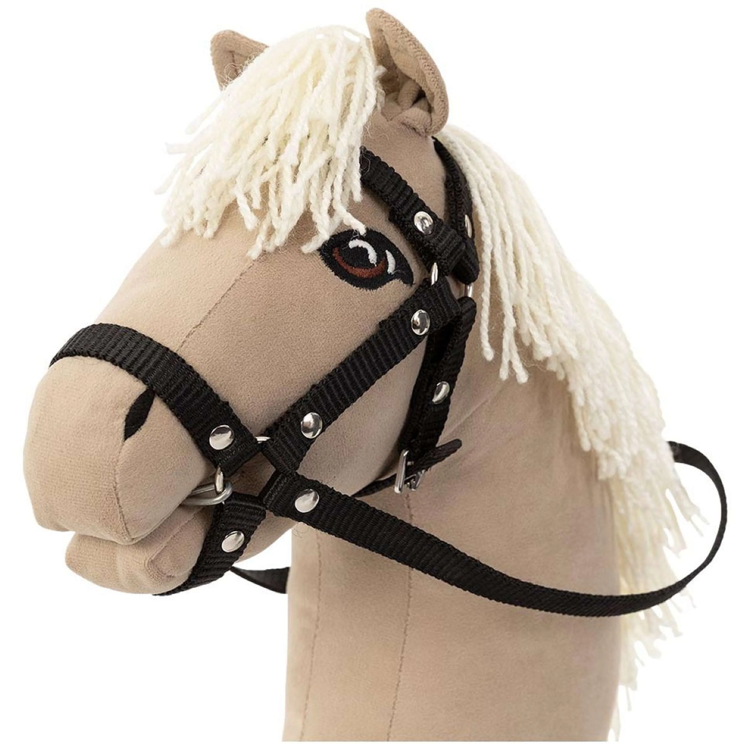 BR Mini Horse Hobby Horse à Roulettes Beige - Image 2
