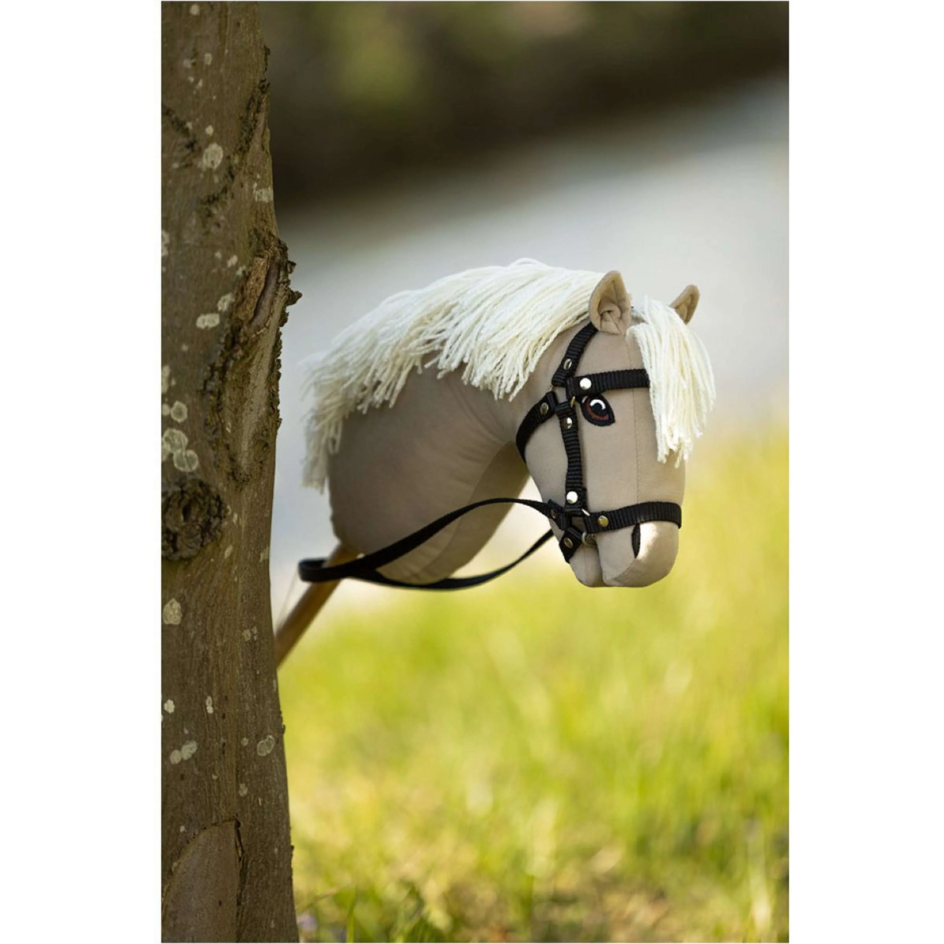 BR Mini Horse Hobby Horse à Roulettes Beige - Image 4