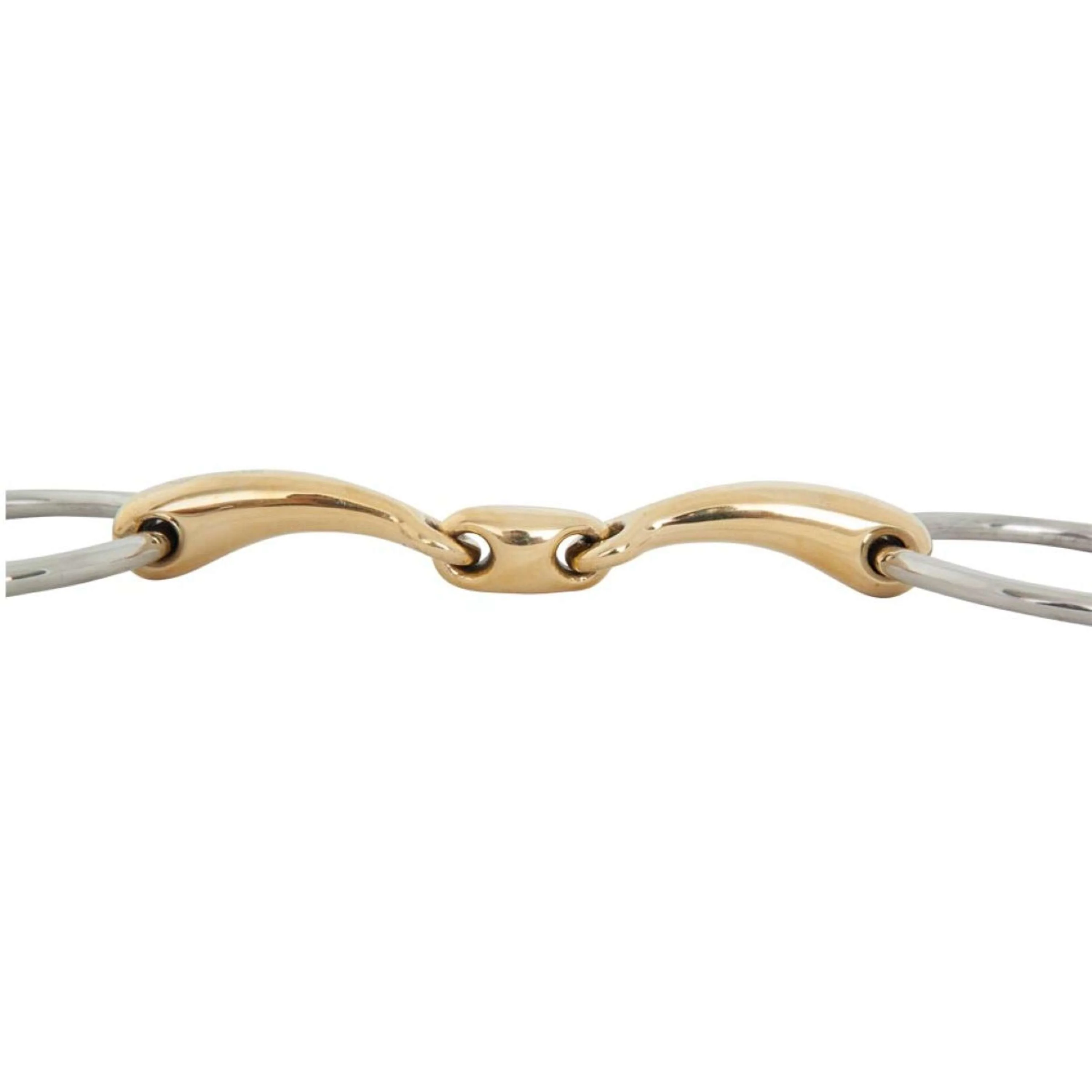 BR Mors de Filet Soft Contact Double Brisure Courbé 12mm - Image 2