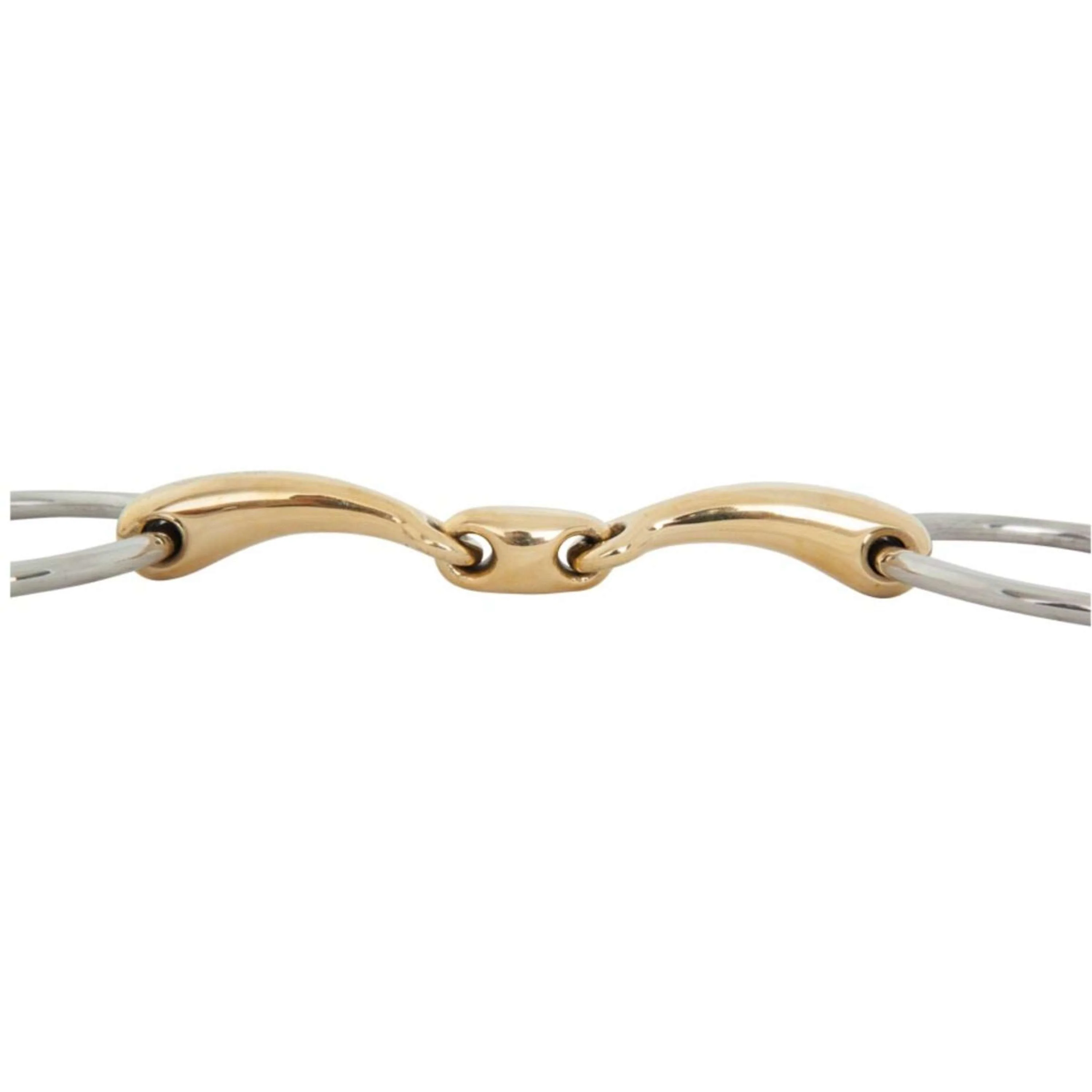 BR Mors de Filet Soft Contact Double Brisure Courbé 16mm - Image 2