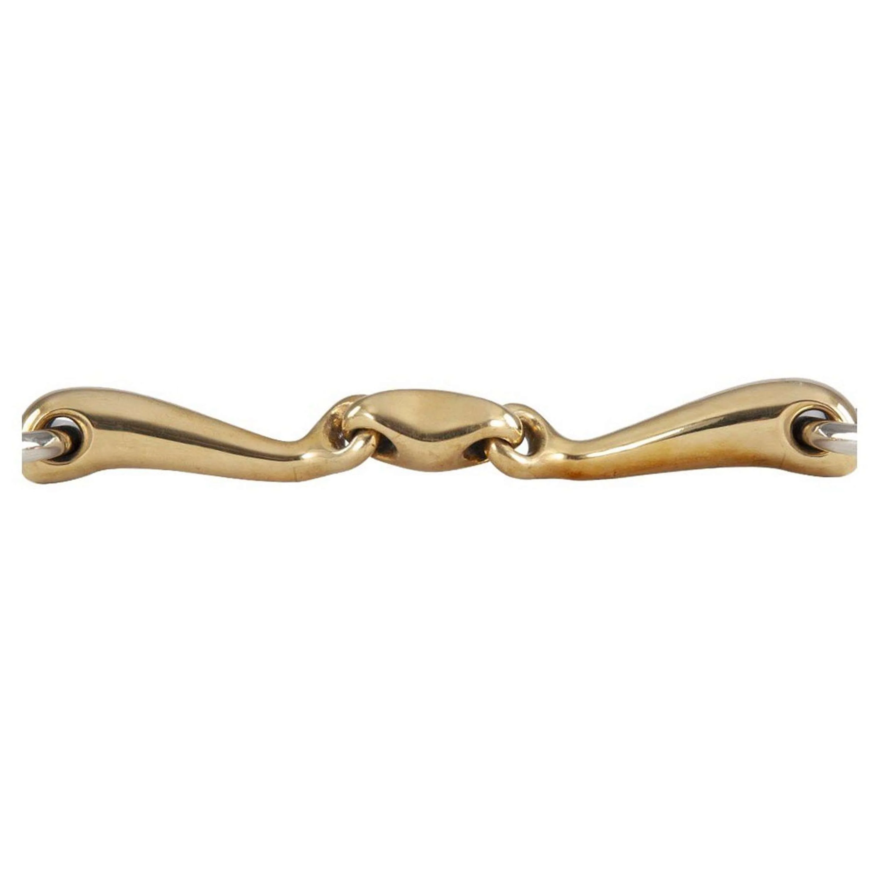 BR Mors de Filet Soft Contact Double Brisure Incurvé 16mm - Image 2