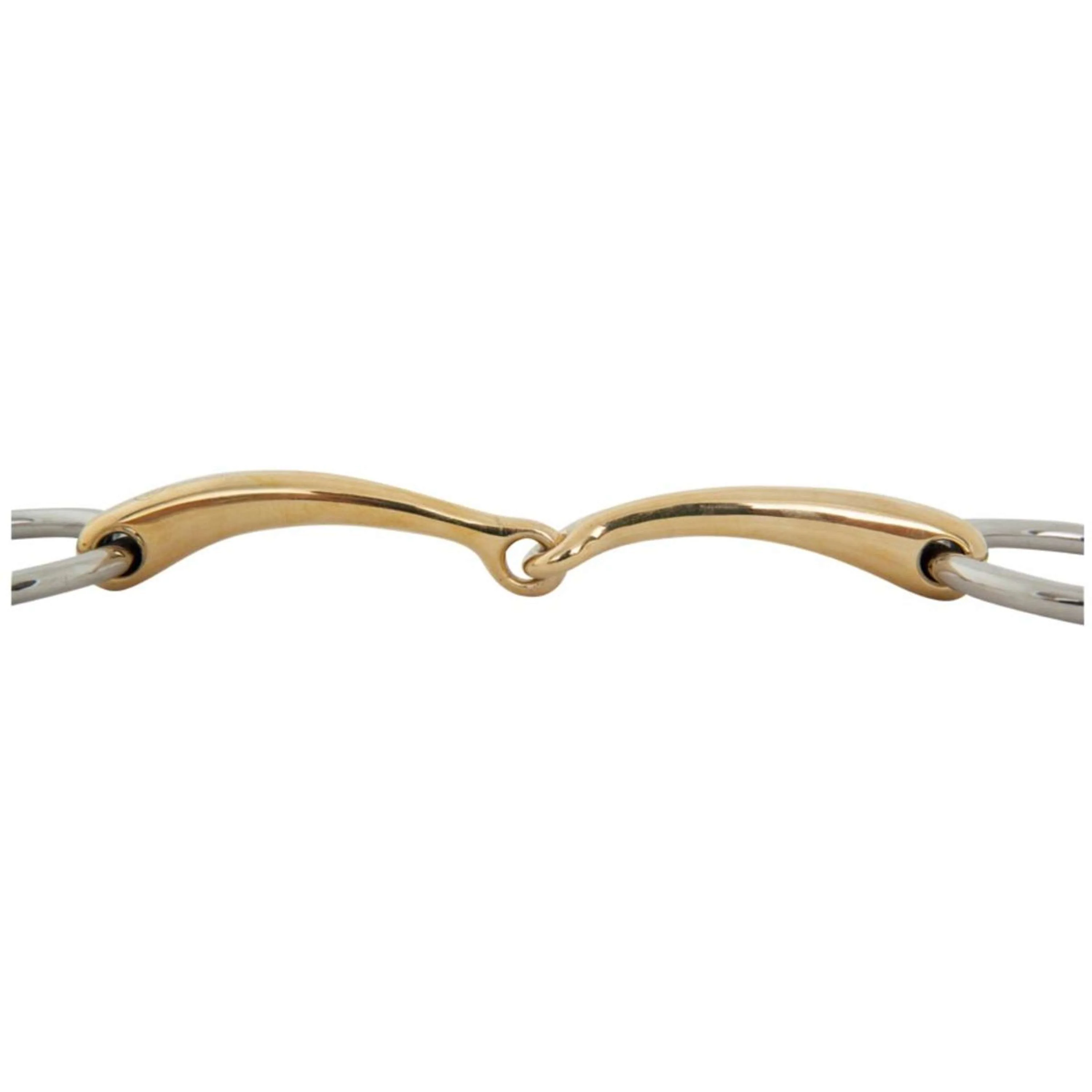 BR Mors de Filet Soft Contact Mors à Anneaux Courbé 10mm - Image 2
