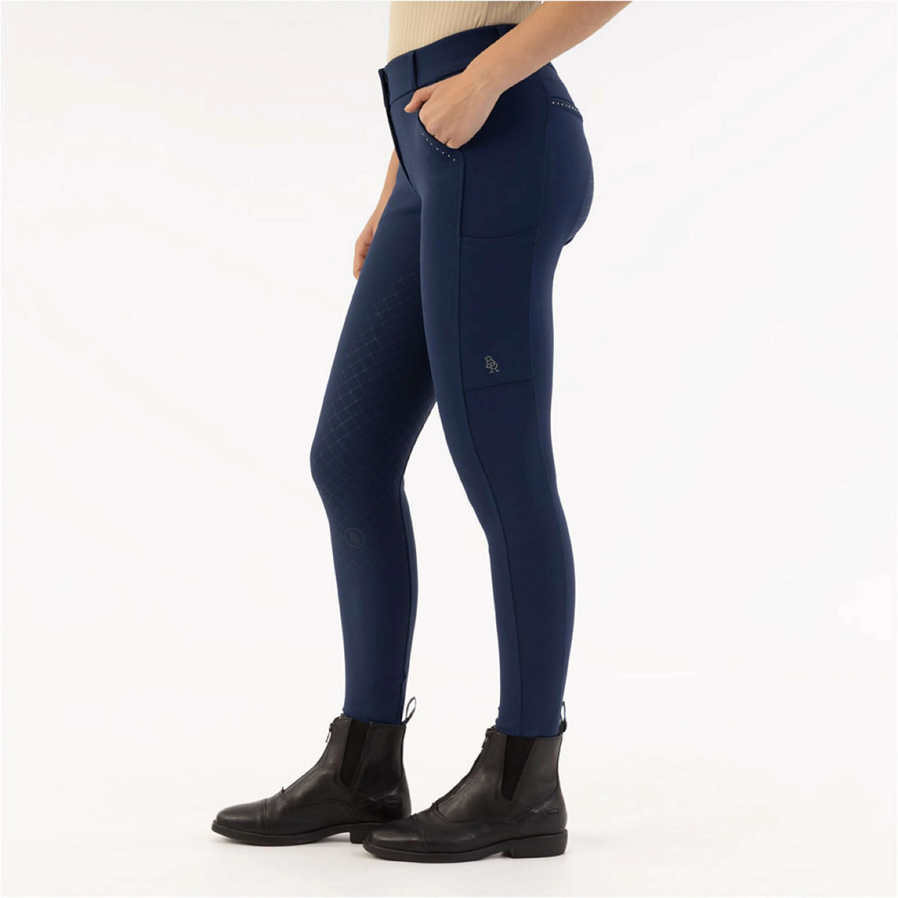 BR Pantalon d'Équitation Kelsey Full Grip Pageant Blue - Image 4