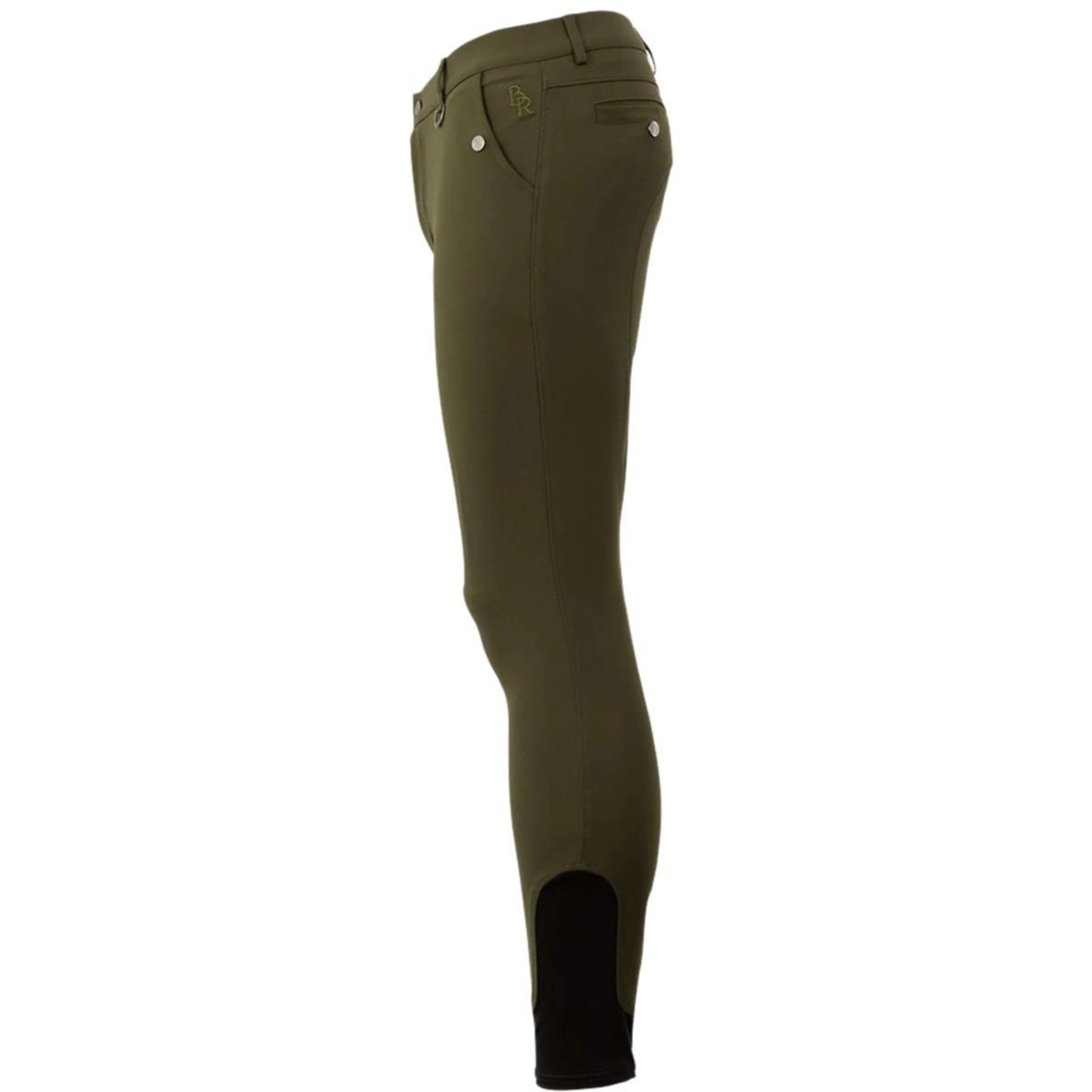 BR Pantalon d'Équitation Maikel Silicone Genouillères Forest Green - Image 3
