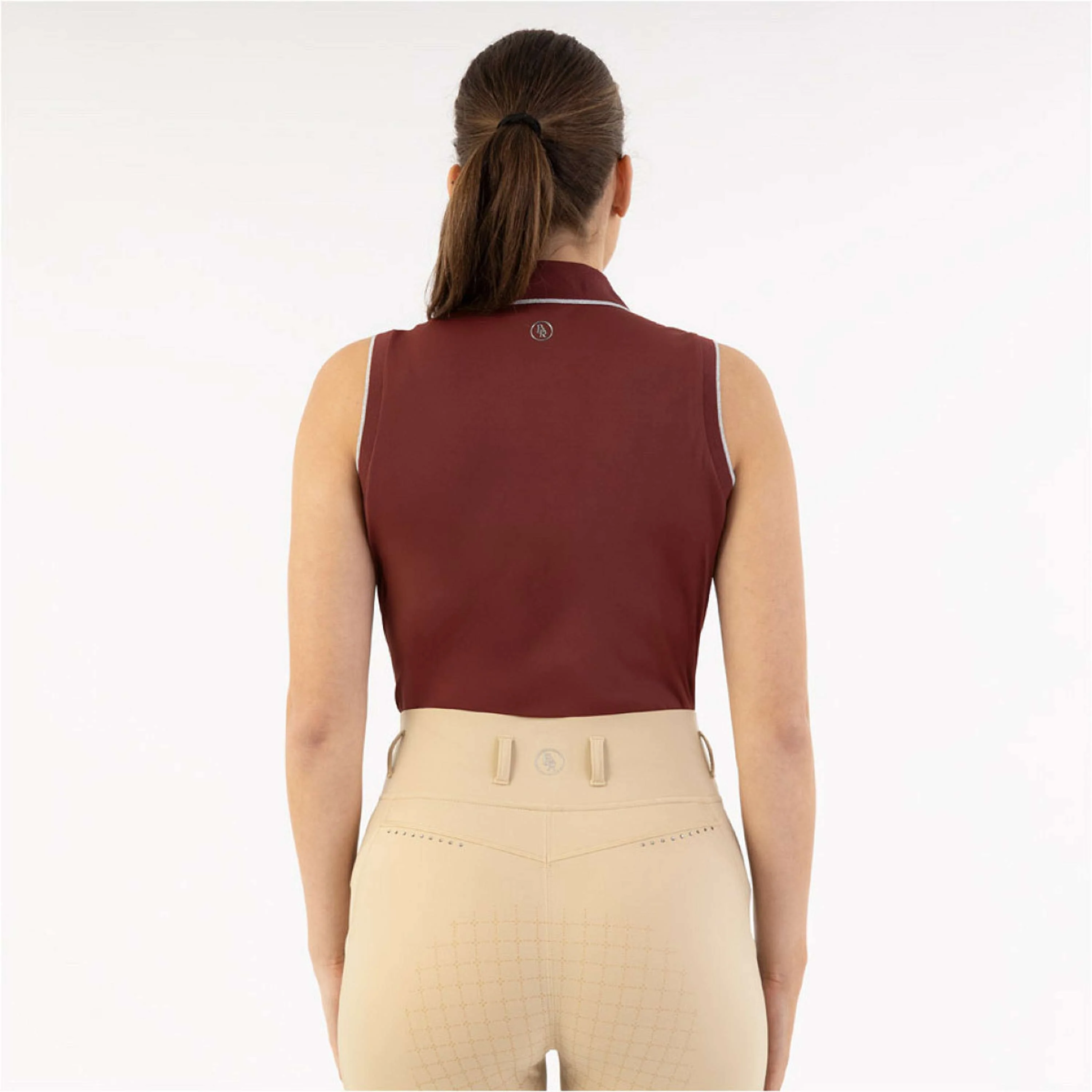 BR Polo Kiki Sans Manche New Maroon - Image 2