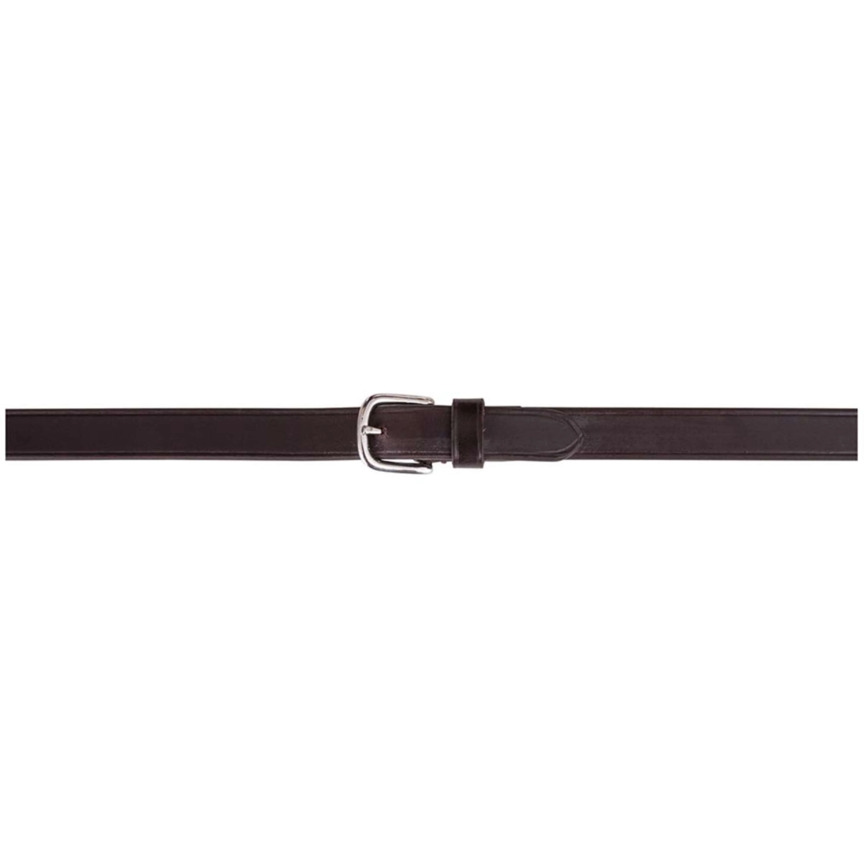 BR Rênes de Dressage Cuir/Caoutchouc Arrêts 16mm Marron - Image 2