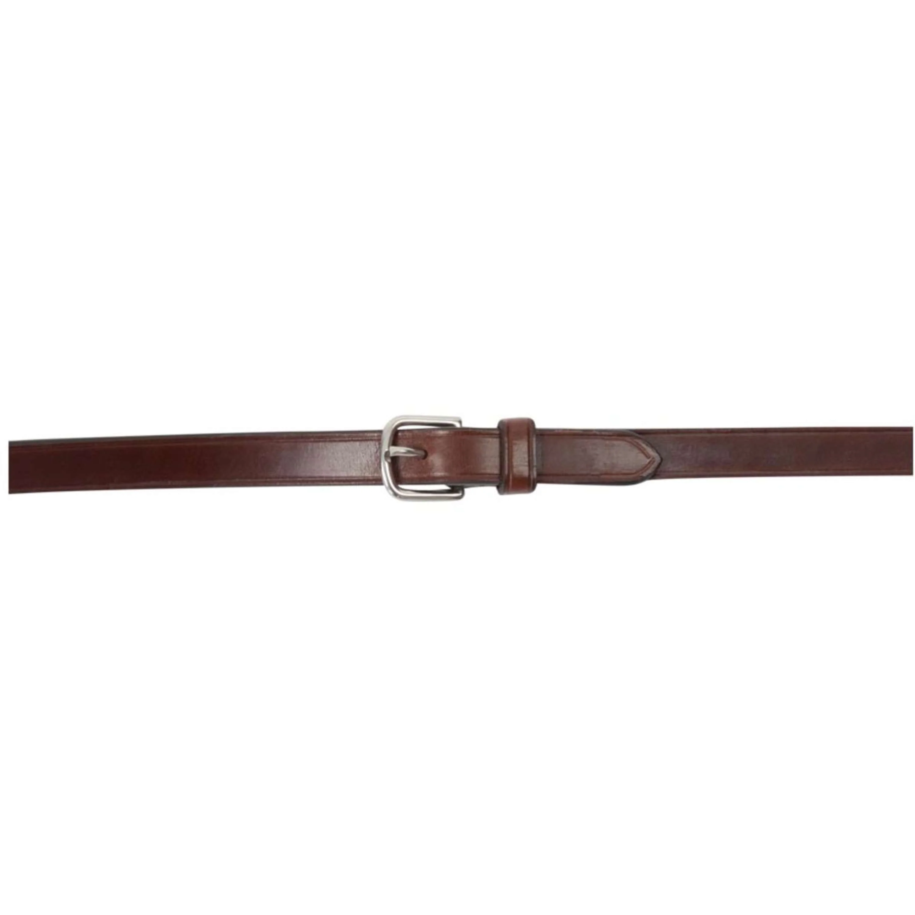 BR Rênes de Dressage Cuir/Caoutchouc Arrêts 16mm Oak/Silver - Image 2