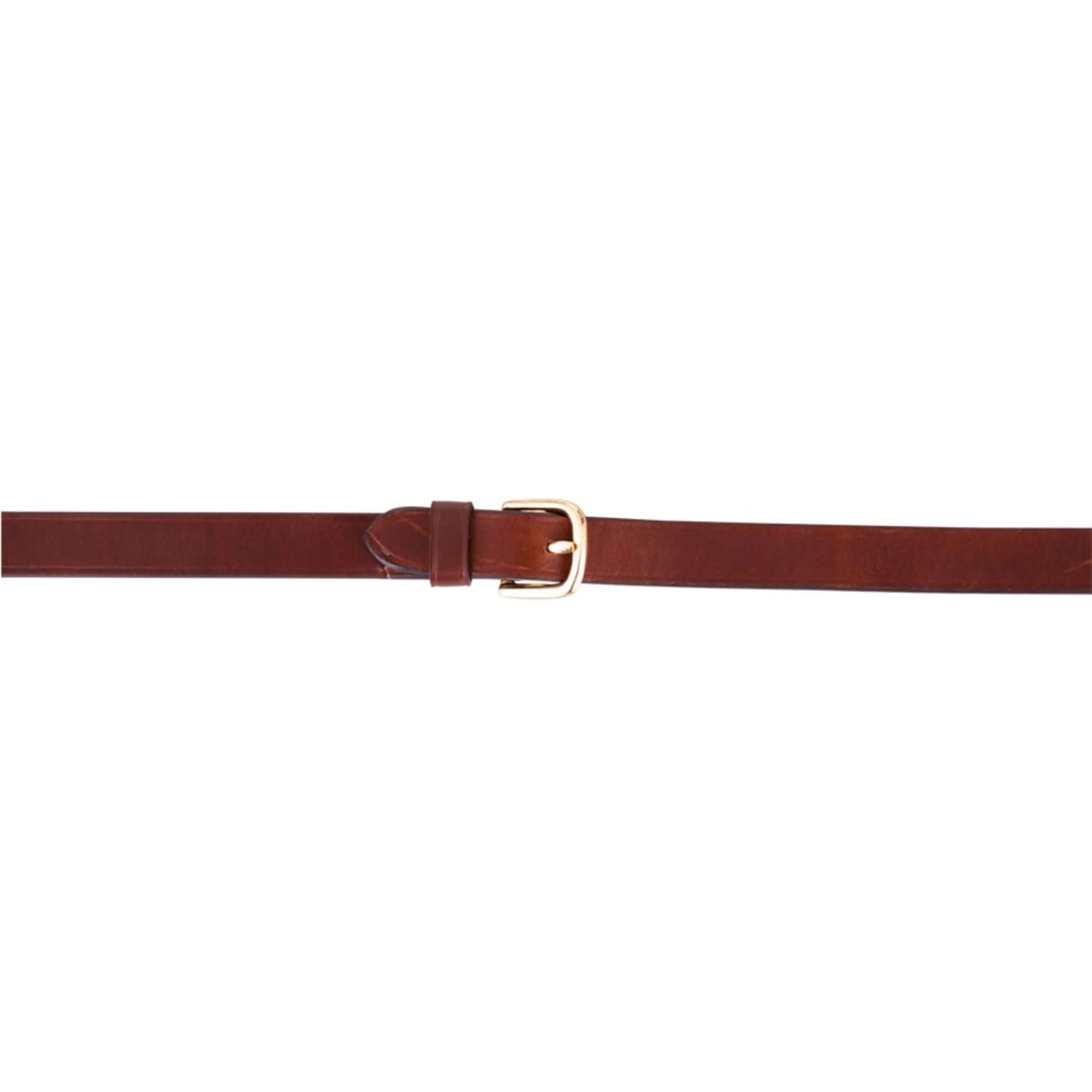 BR Rênes de Dressage Cuir/Caoutchouc Arrêts 16mm Tobacco/gold - Image 2