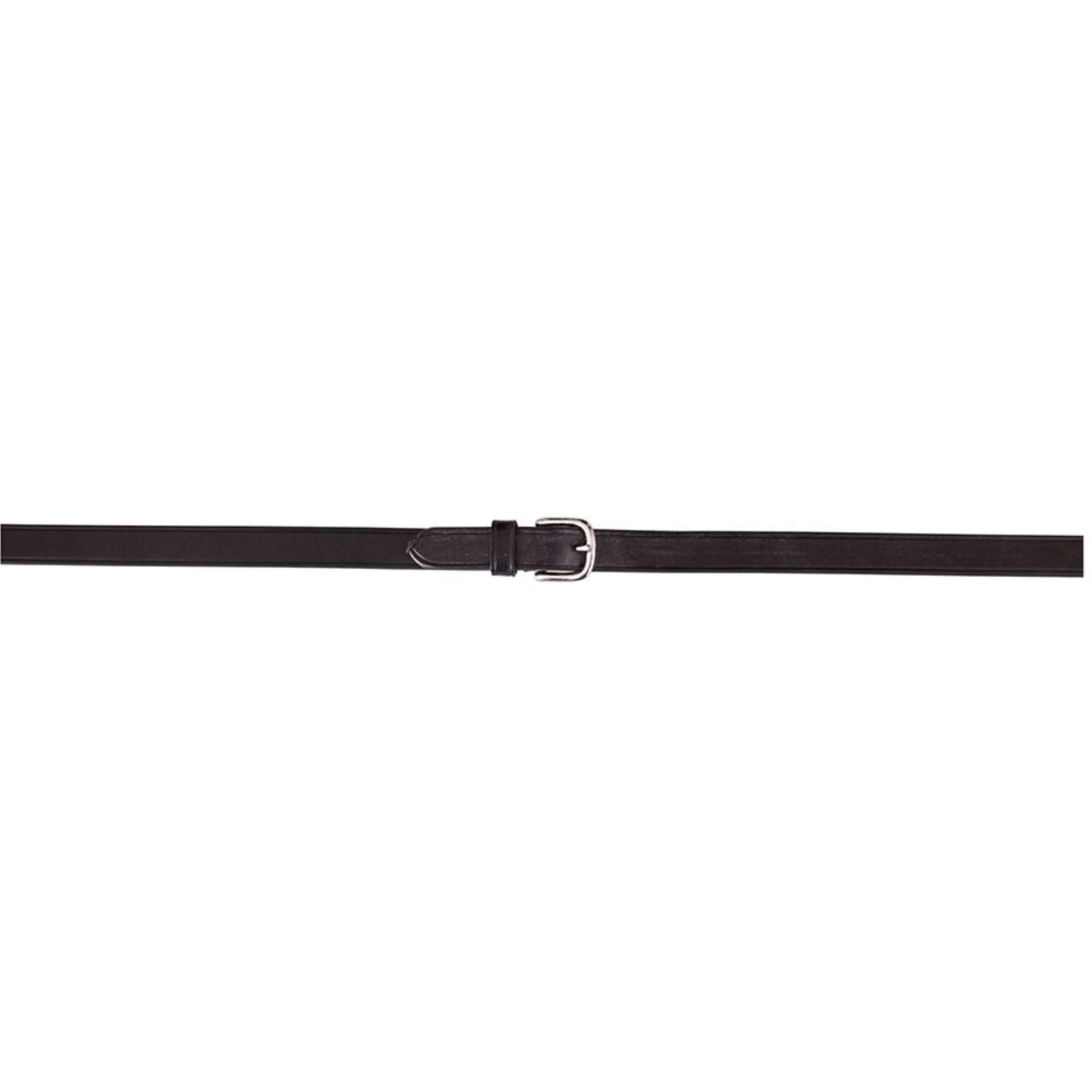 BR Rênes de Dressage Cuir Vernis/Caoutchouc Arrêts 16mm Noir - Image 2
