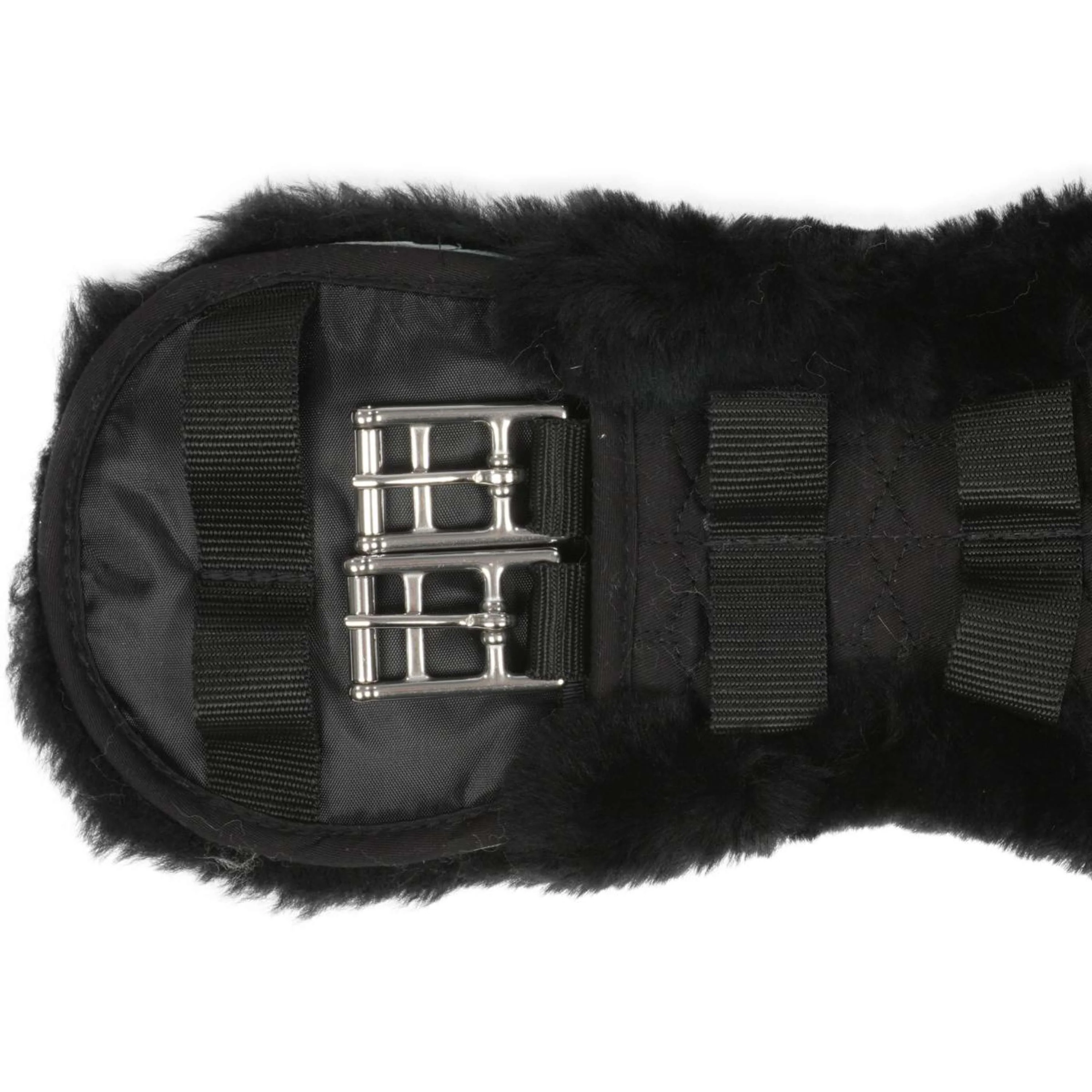 BR Sangle de Dressage Anatomique Sheepskin Noir - Image 3