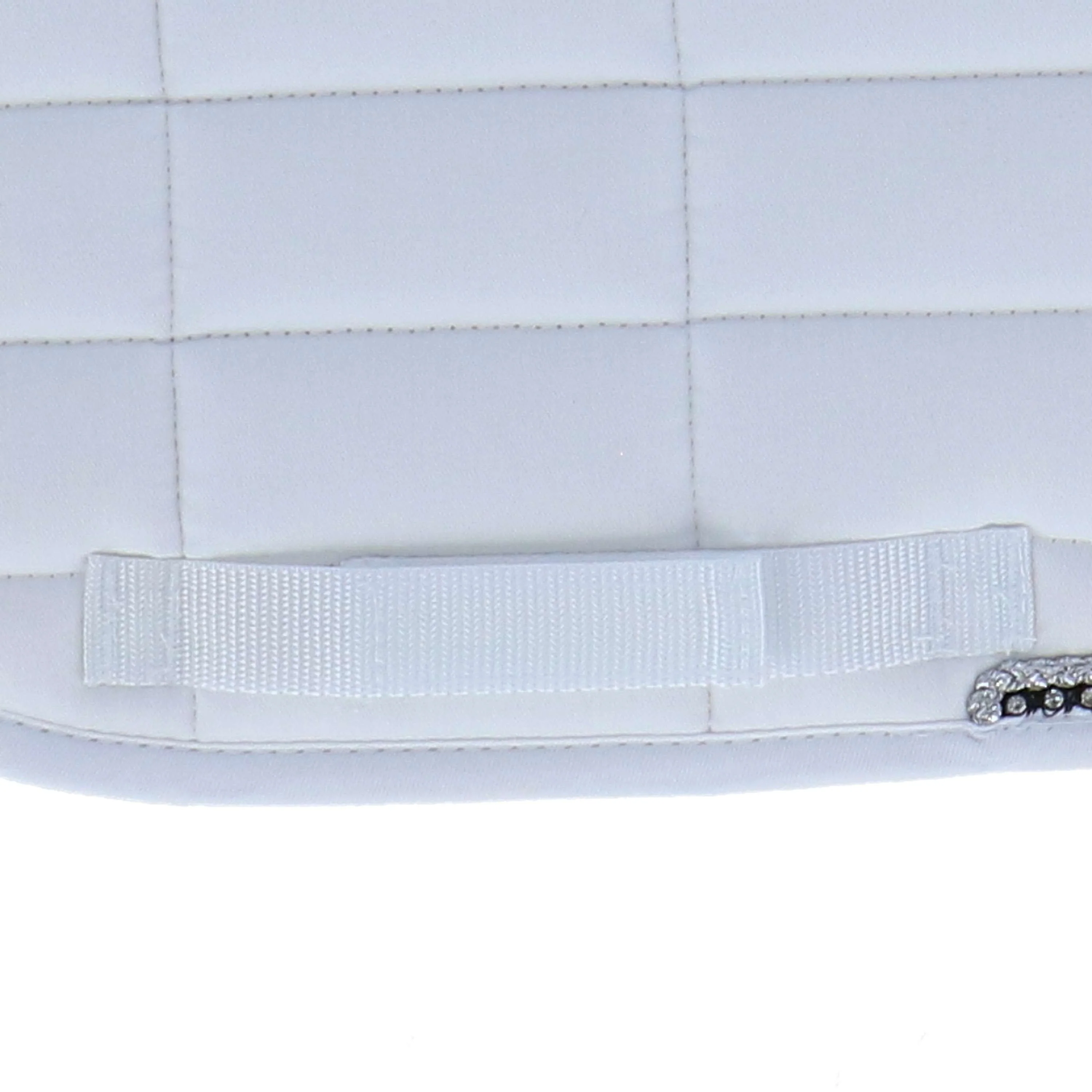 BR Tapis de Selle Glamour Chic Dressage Blanc - Image 3