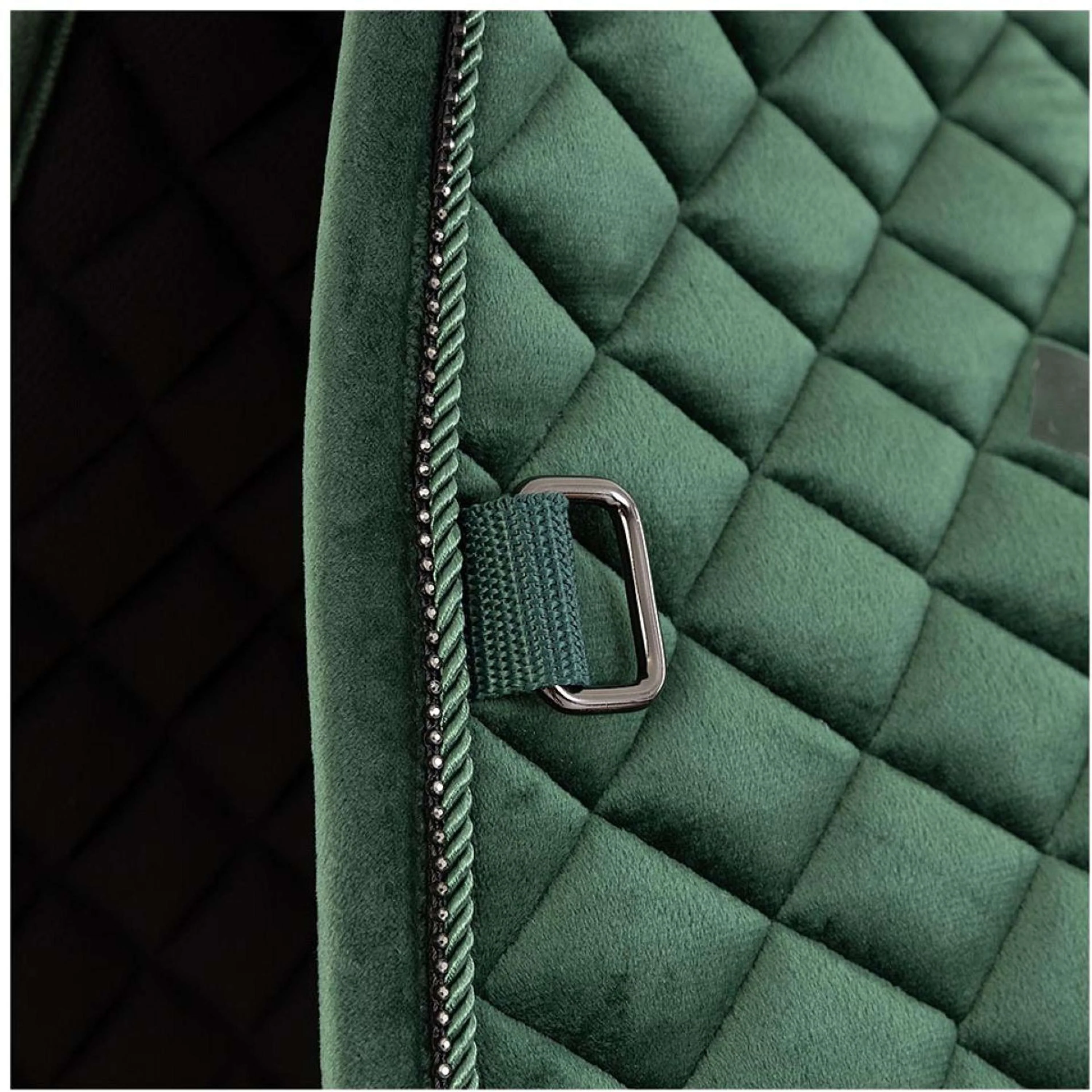 BR Tapis de Selle Opulence Dressage Jungle Green - Image 5