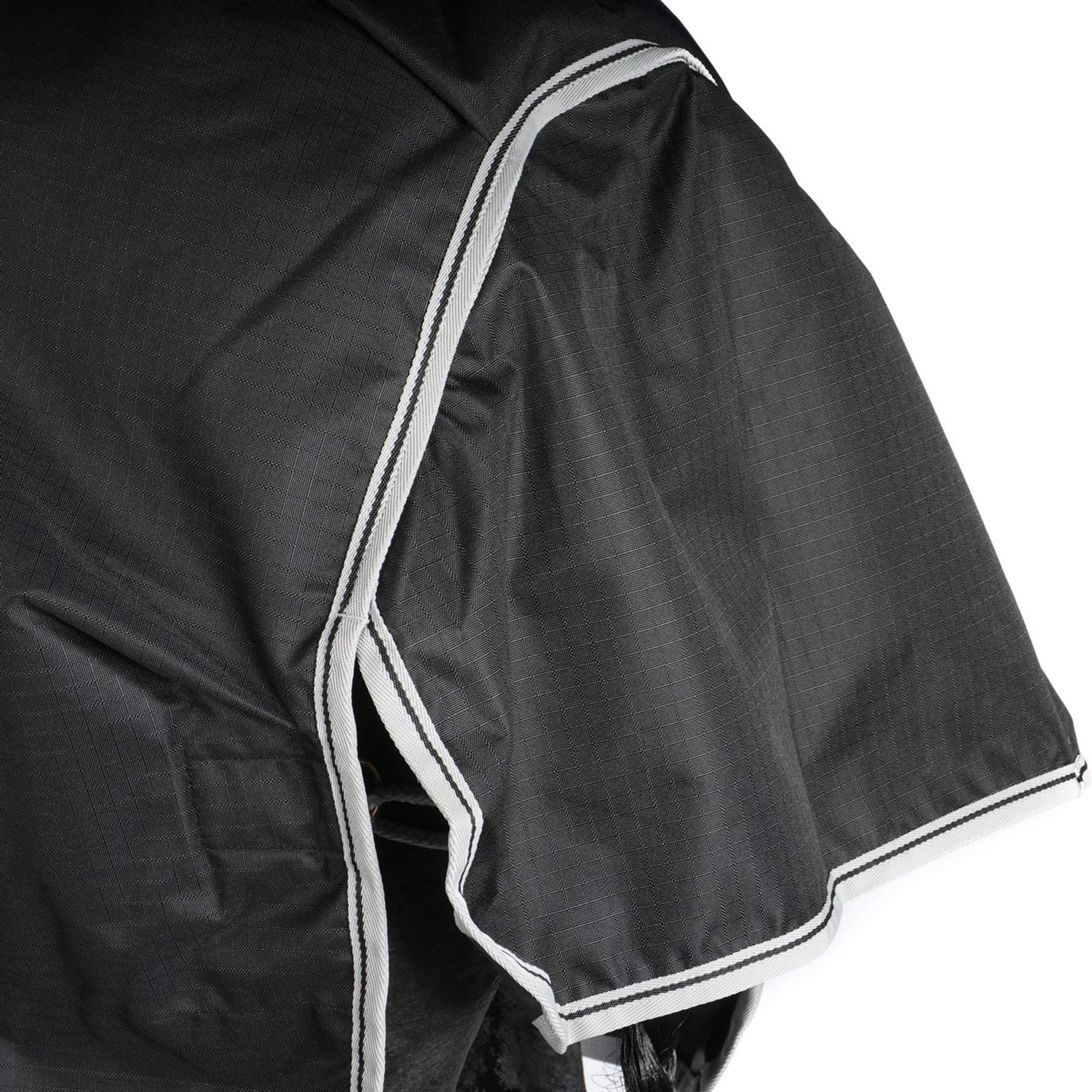 Bucas Anniversary Turnout Light Stay-Dry 0g Black/Silver - Image 8