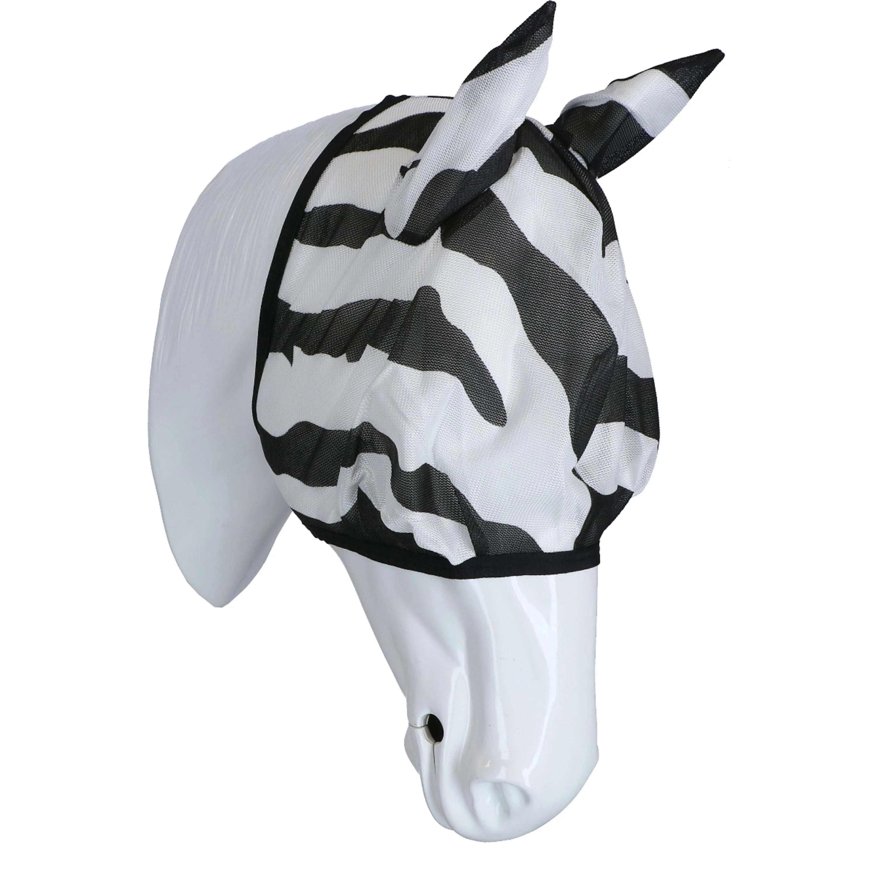Bucas Buzz-Off Fly Mask Zebra - Image 2