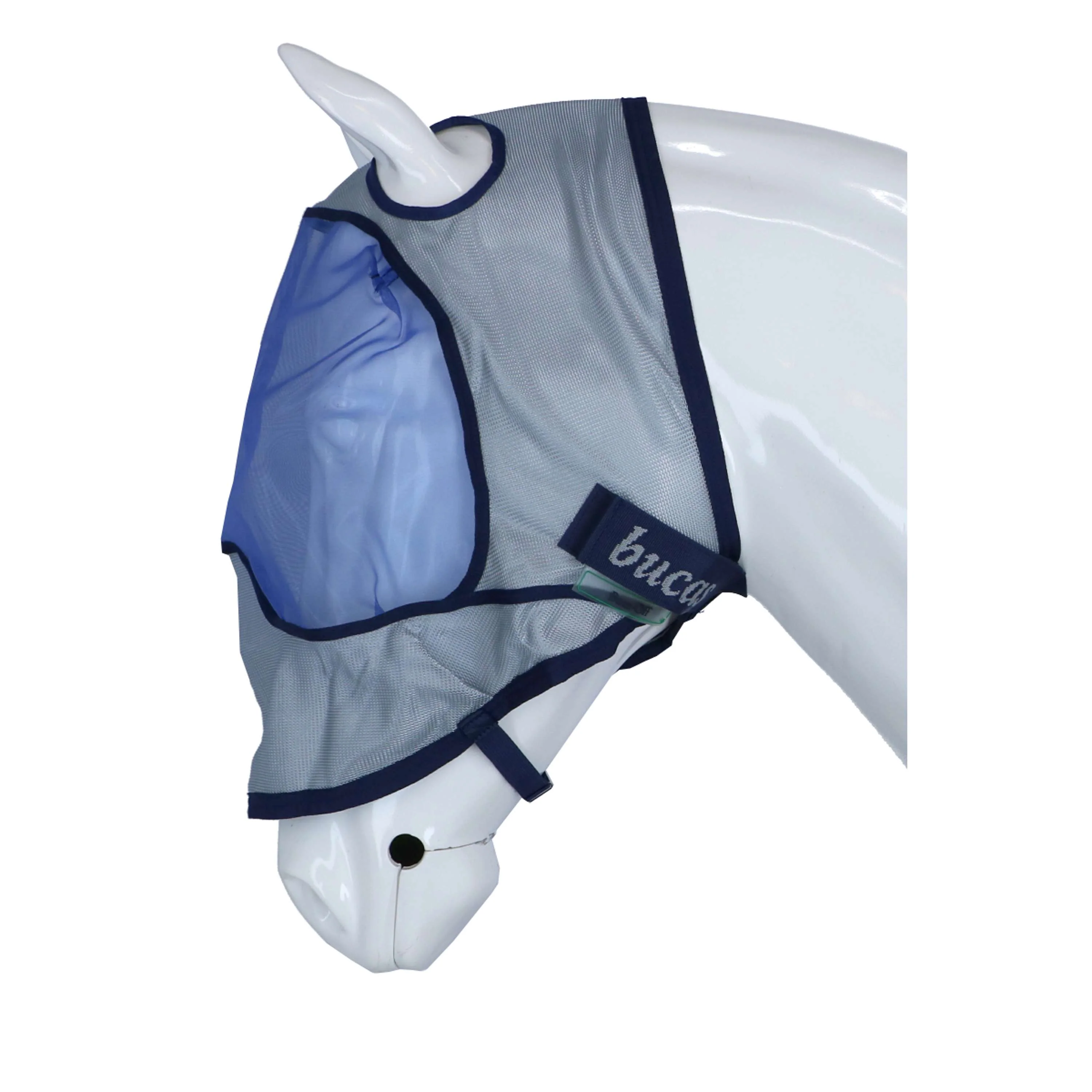 Bucas Buzz-Off Masque Anti-Mouches Delux Bleu - Image 4