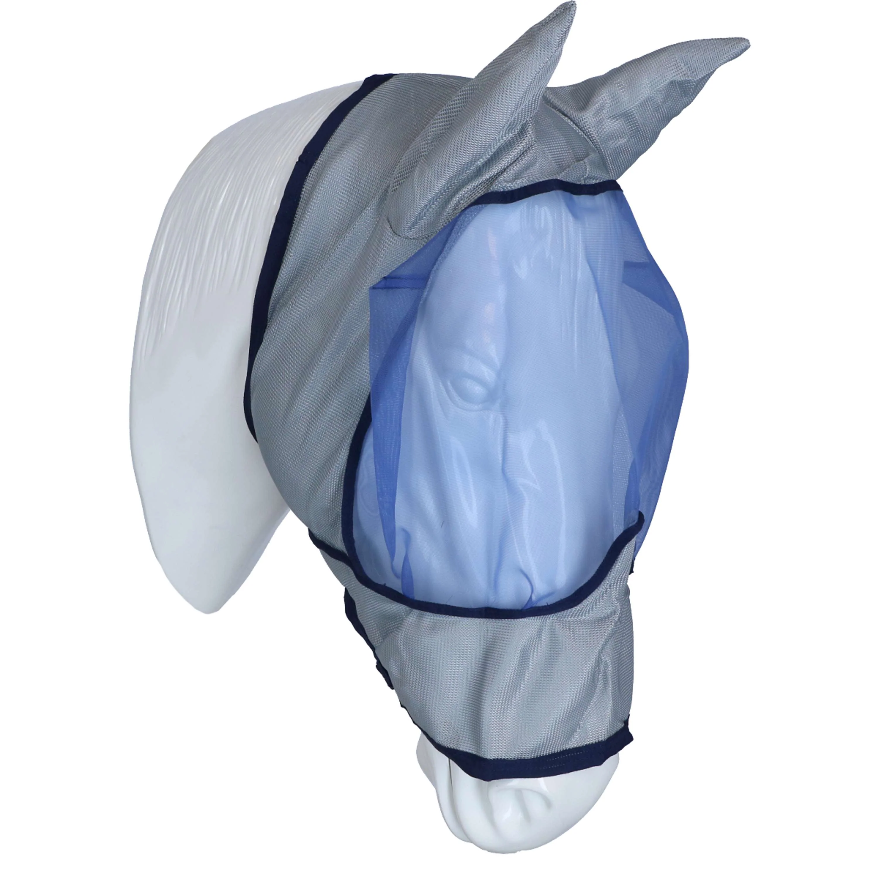 Bucas Buzz-Off Masque Anti-Mouches Deluxe avec Oreilles Bleu - Image 2