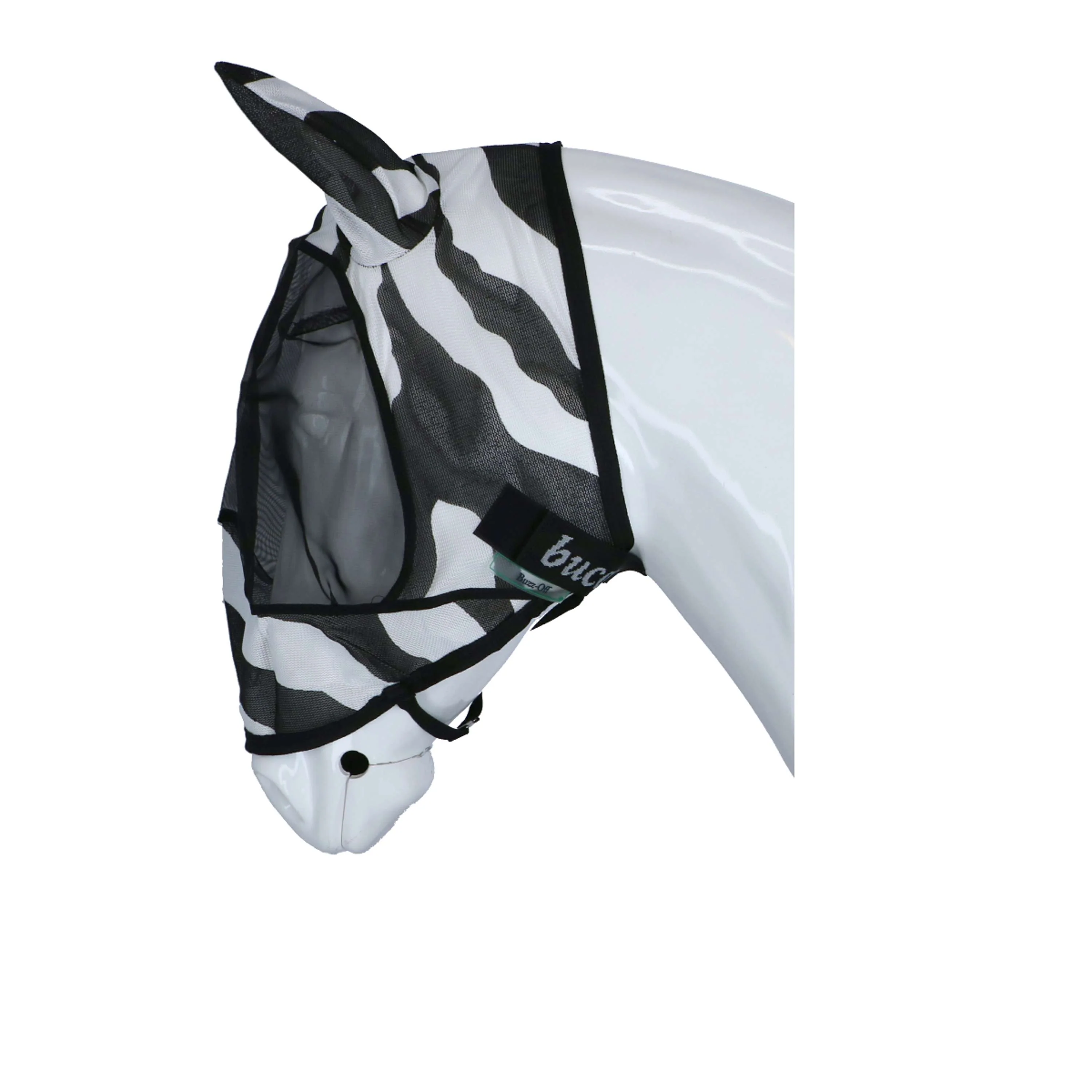 Bucas Buzz-Off Masque Anti-Mouches Deluxe avec Oreilles Zebra - Image 4