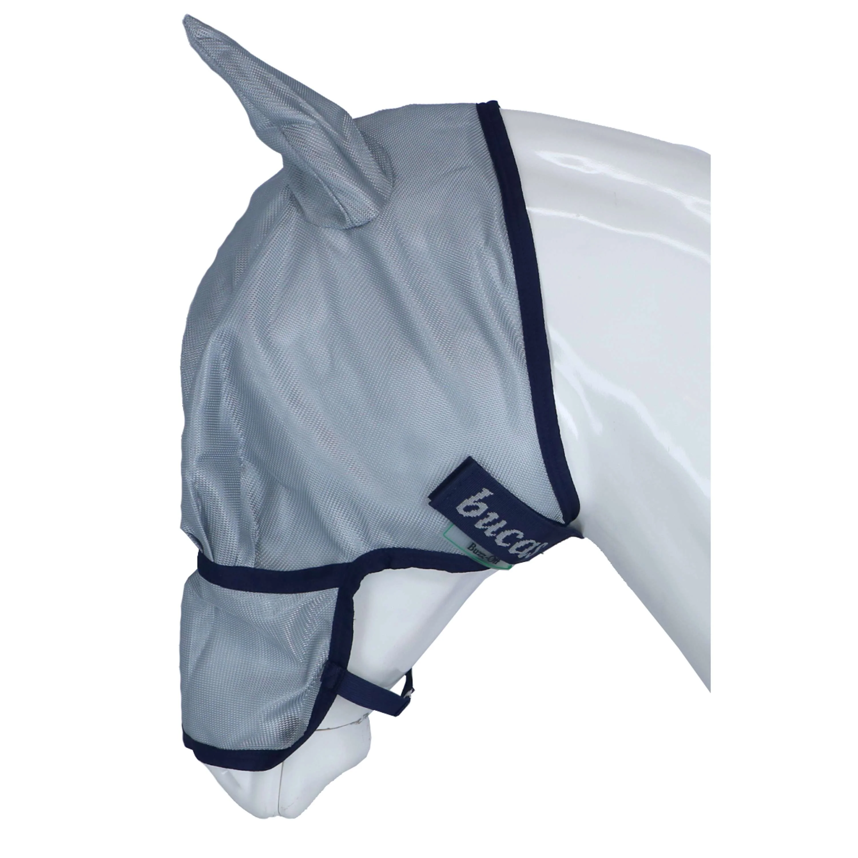 Bucas Buzz-Off Masque Anti-Mouches Extended Nose Bleu - Image 4