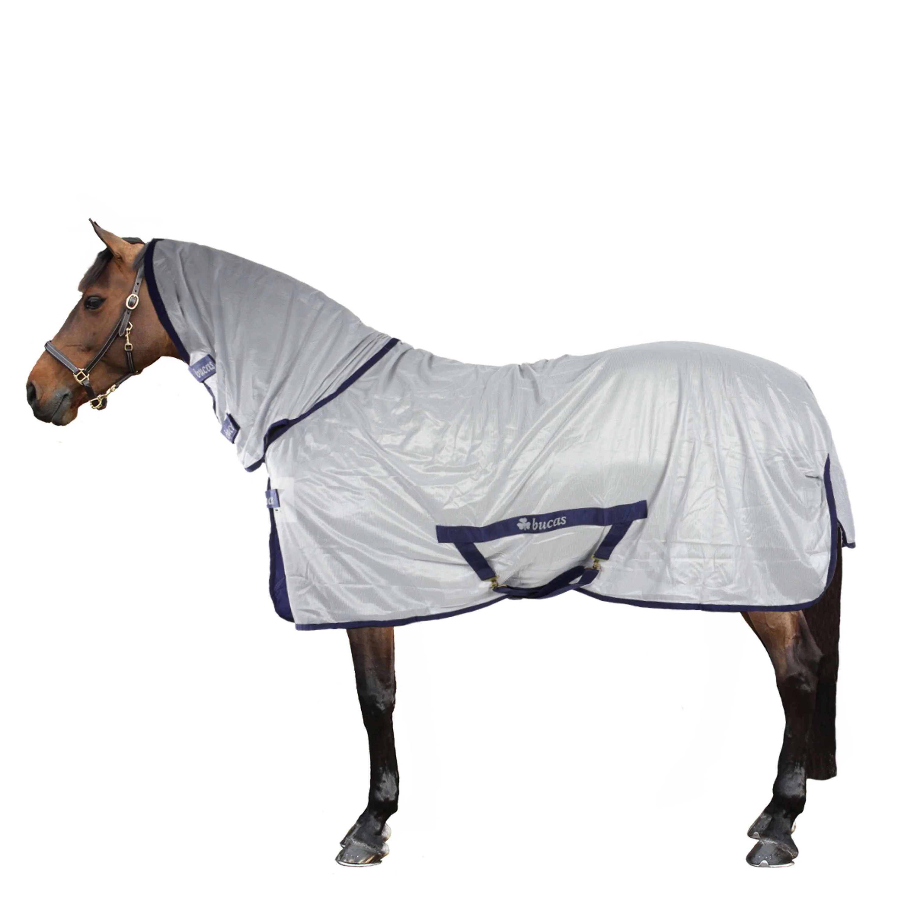 Bucas Freedom Fly Sheet Full Neck Argent - Image 2