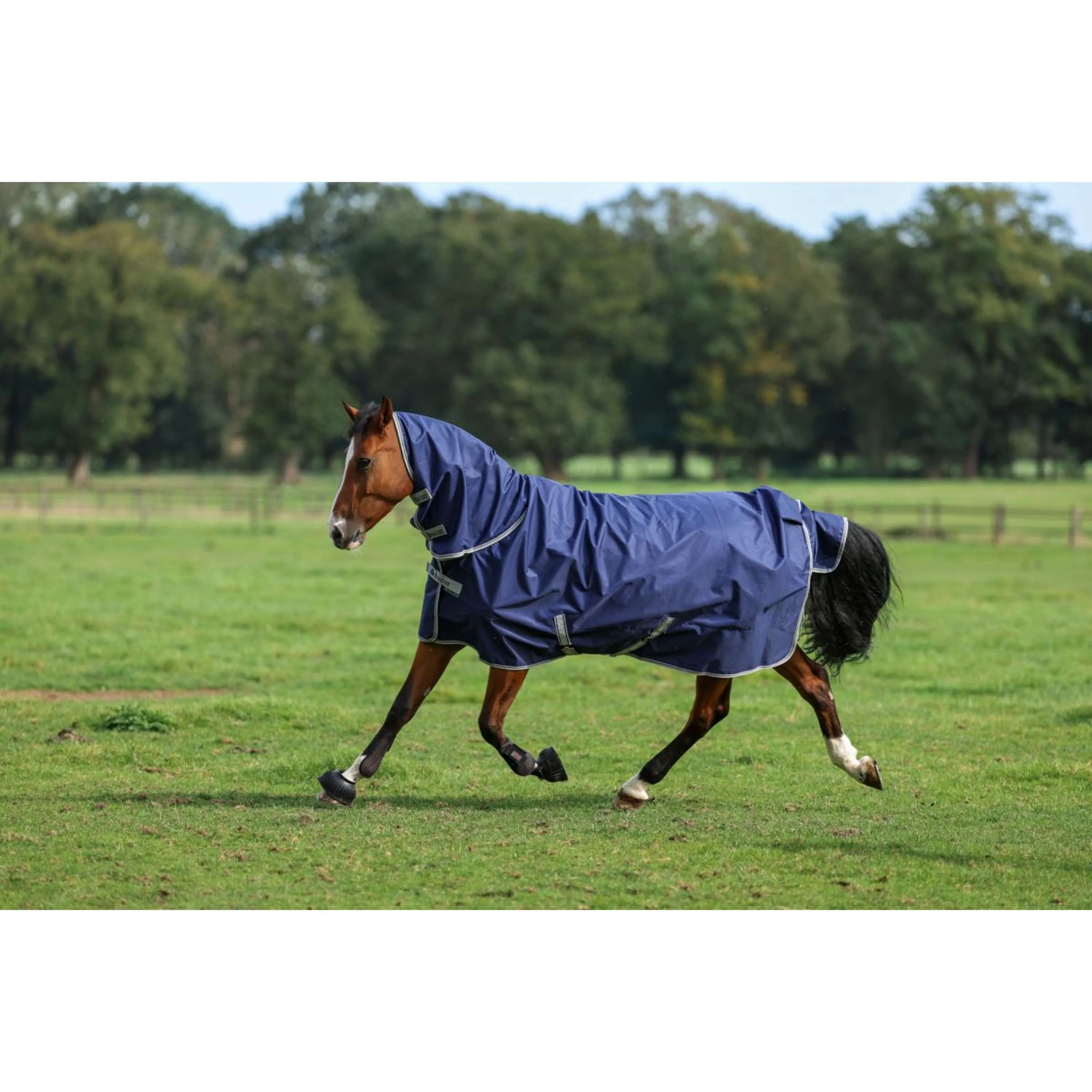 Bucas Freedom Turnout Full Neck 300g Marin/Argente - Image 3