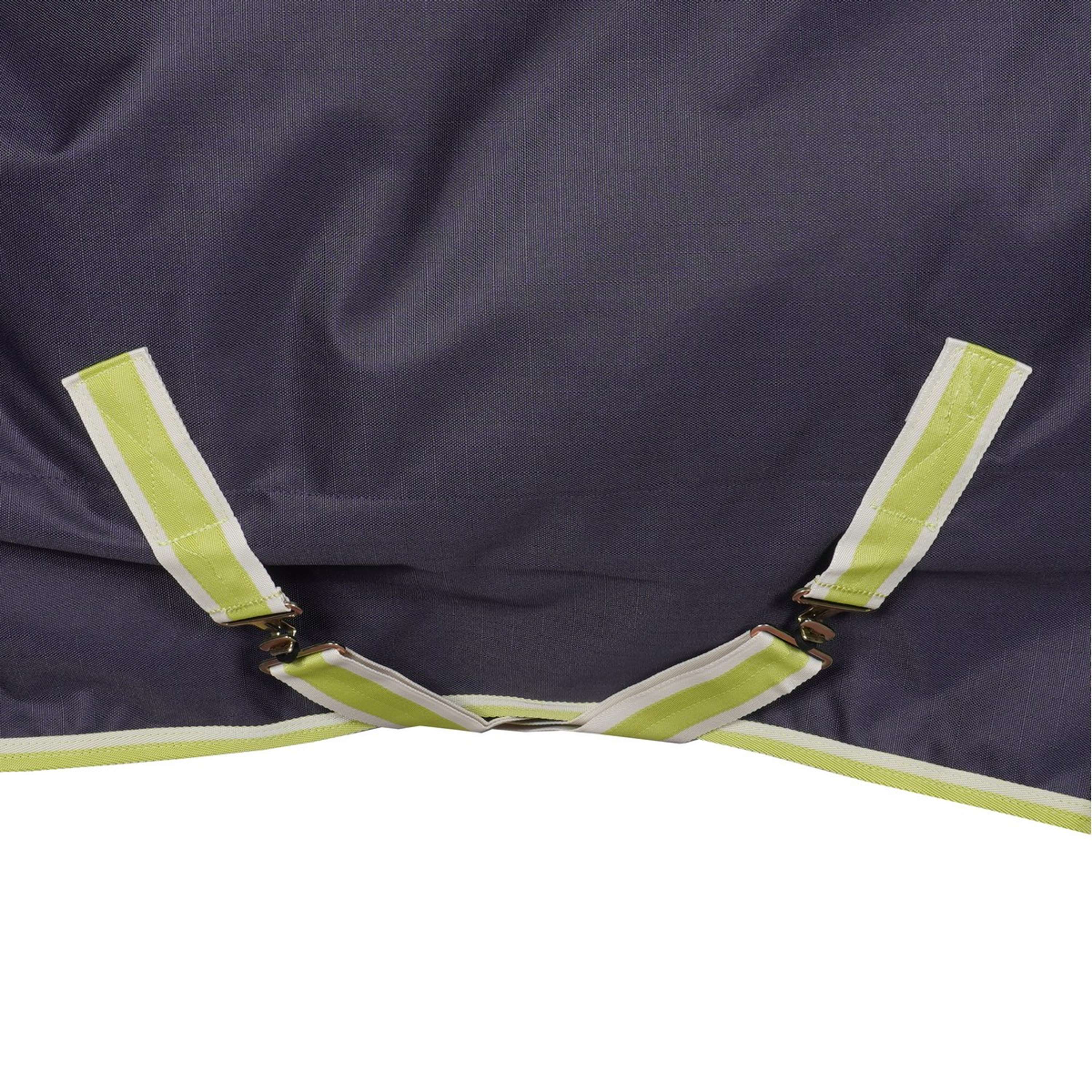 Bucas Oasis Turnout Neck 100g Dark Grey/Lime - Image 8