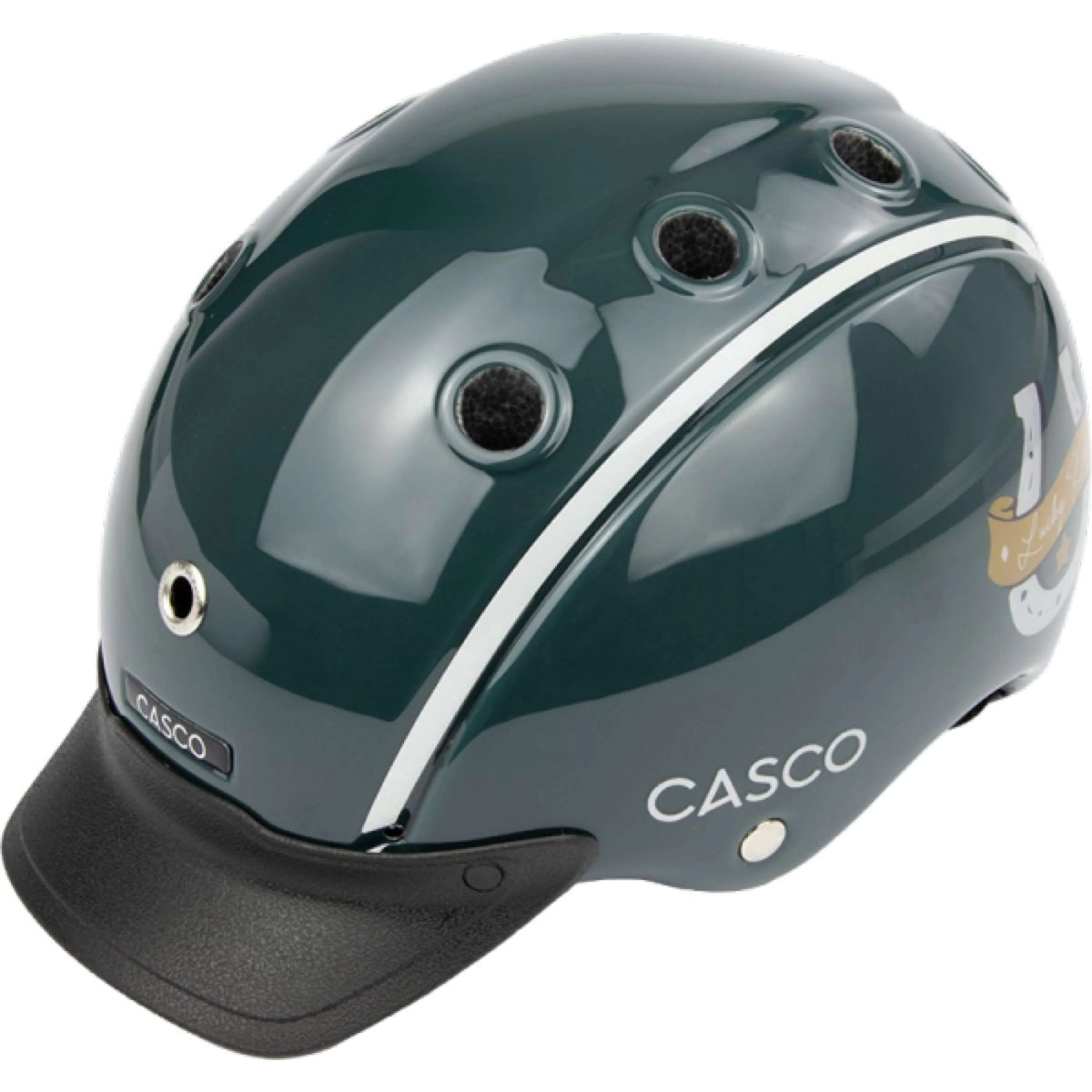 Casco Bombe Nori Lucky Kid Émeraude - Image 5
