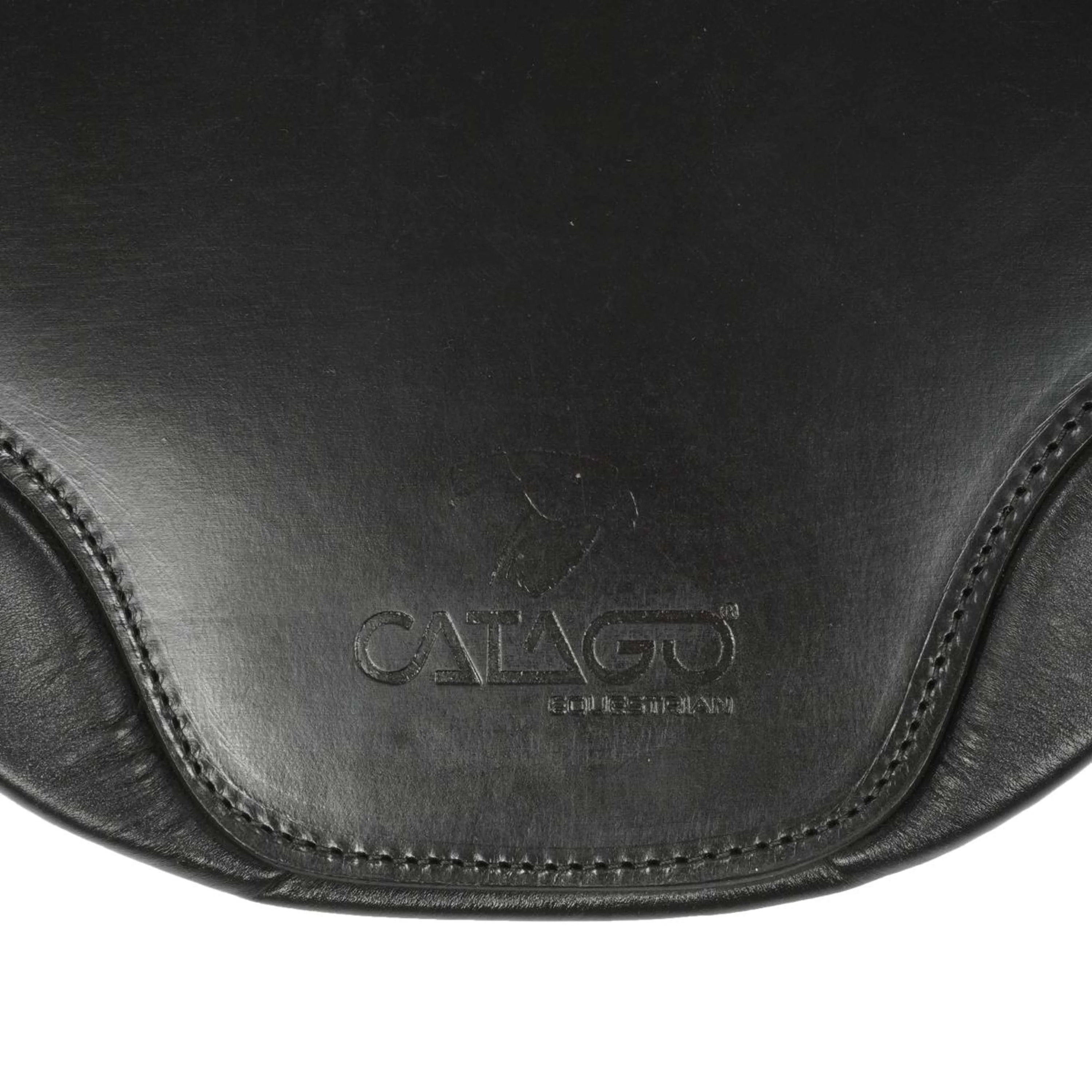 Catago Sangle de Dressage Cuir Noir - Image 6
