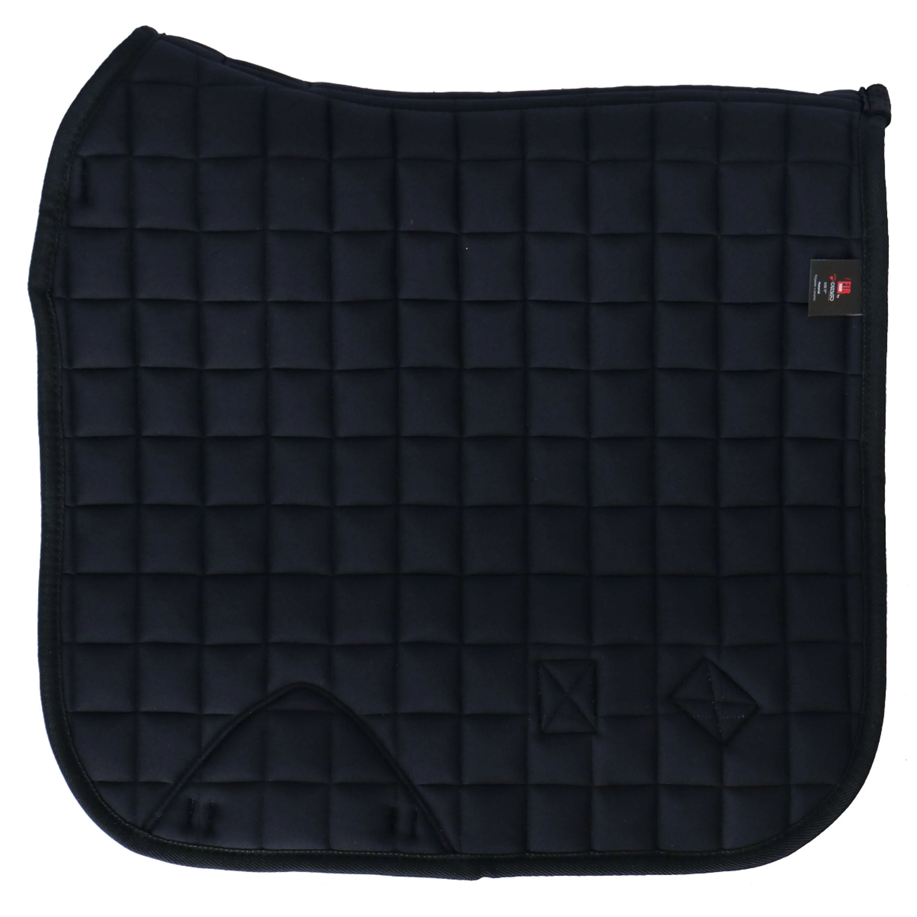 Catago Tapis de Selle FIR-Tech avec Élastique Dressage Noir - Image 2