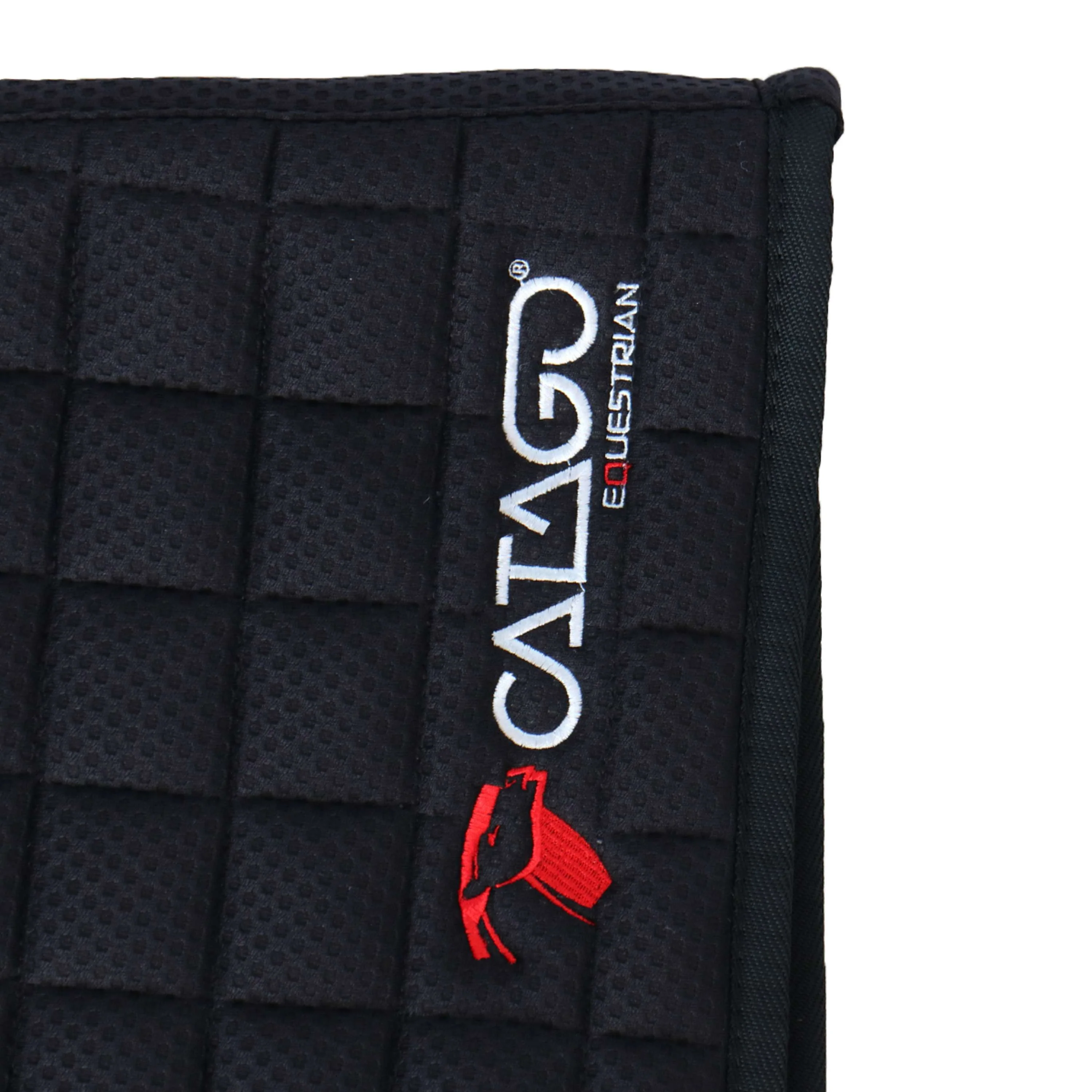 Catago Tapis de Selle FIR-Tech avec Élastique Dressage Noir - Image 5
