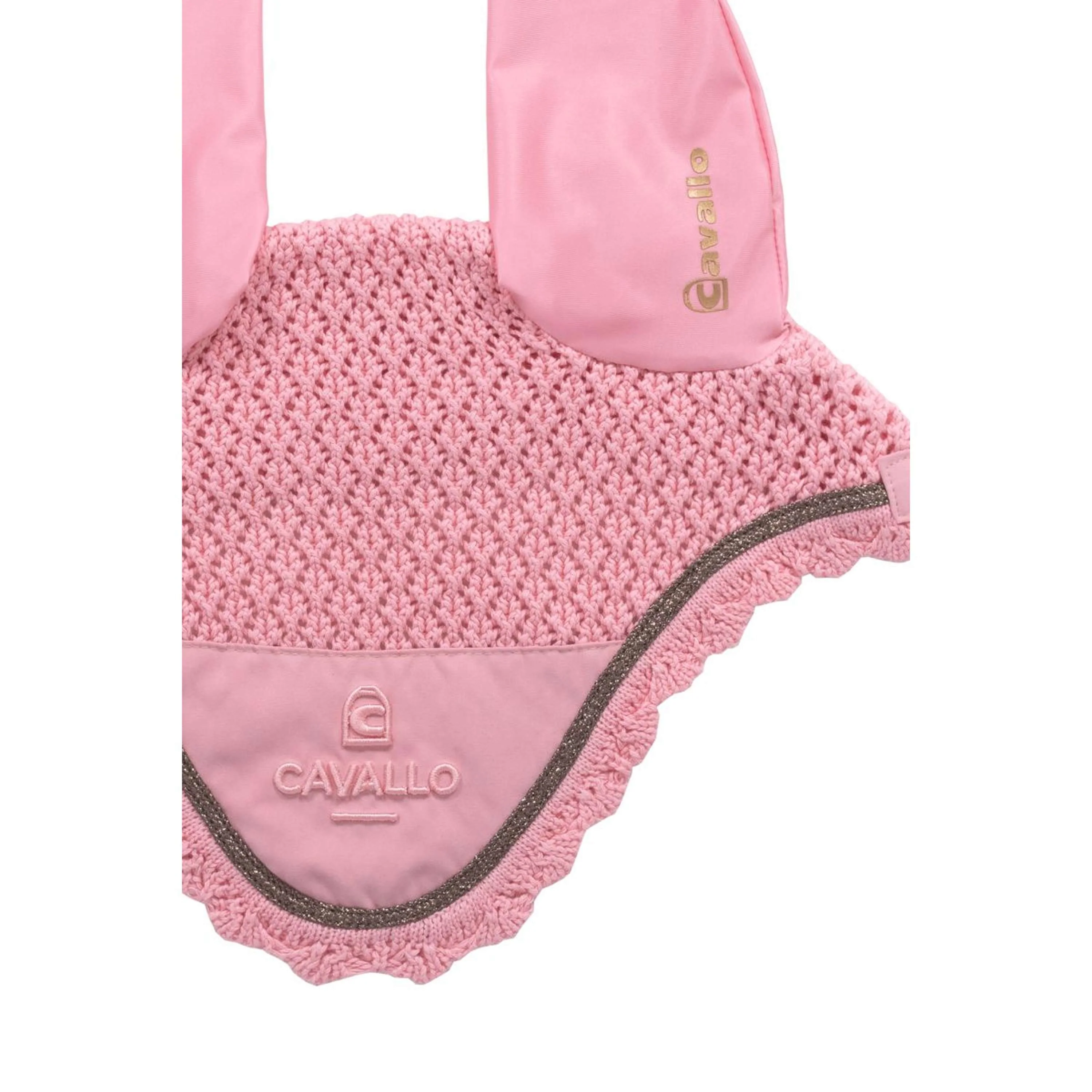 Cavallo Bonnet Anti-Mouches CavalPerla Powder Pink - Image 3