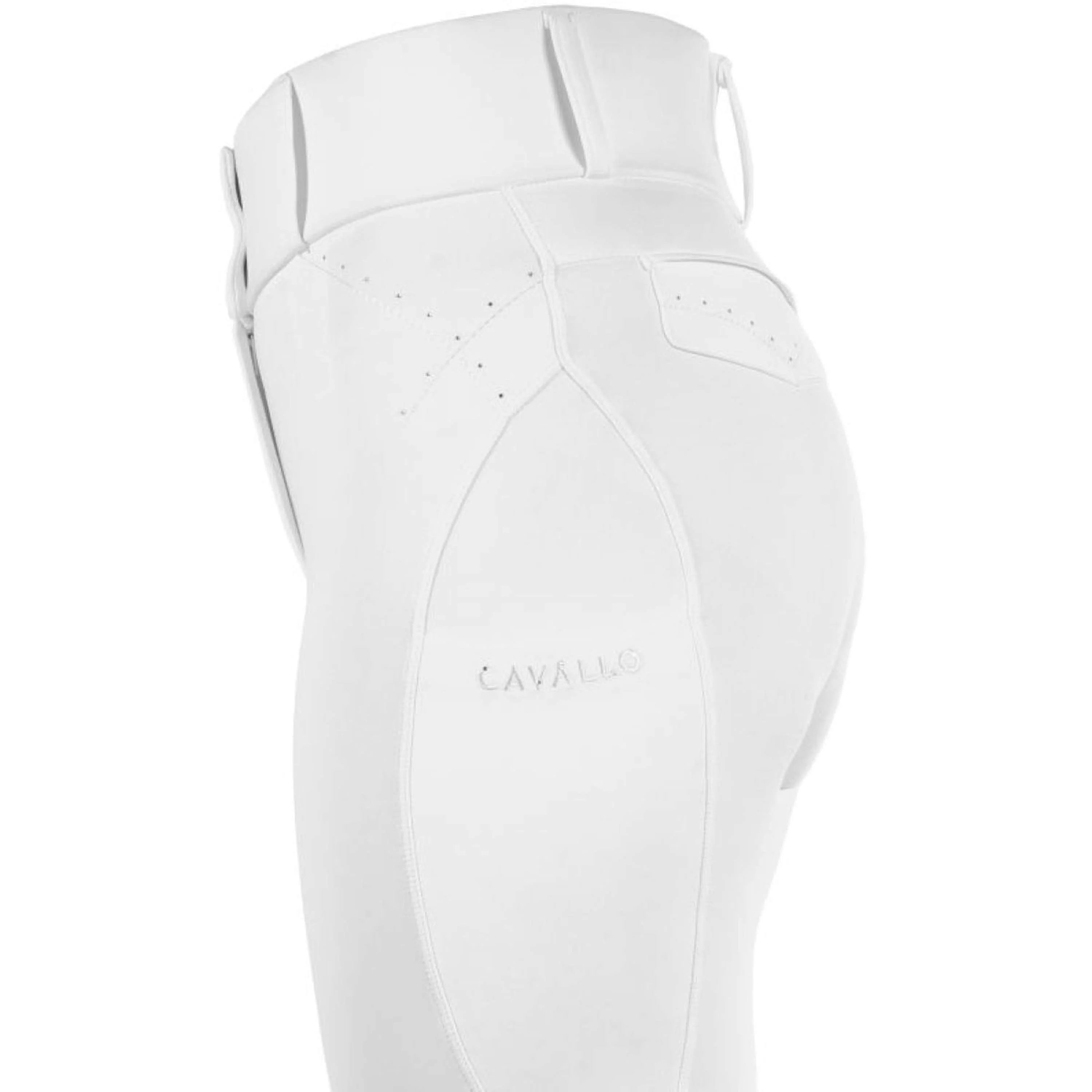 Cavallo Legging d'Équitation CavalCandera Grip Mobile Blanc - Image 4