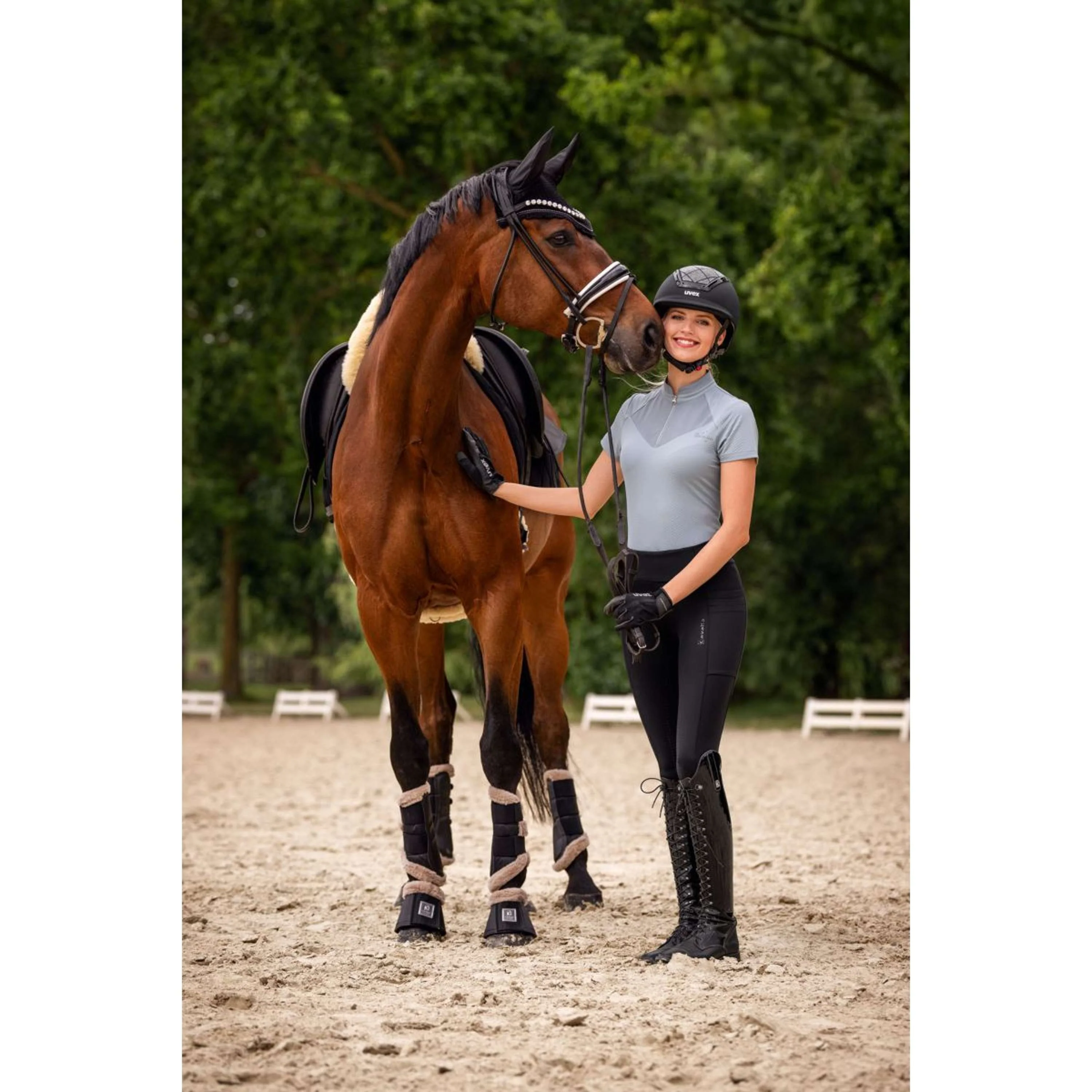 Cavallo Legging d'Équitation CavalLove Grip RL Full Grip Noir - Image 2