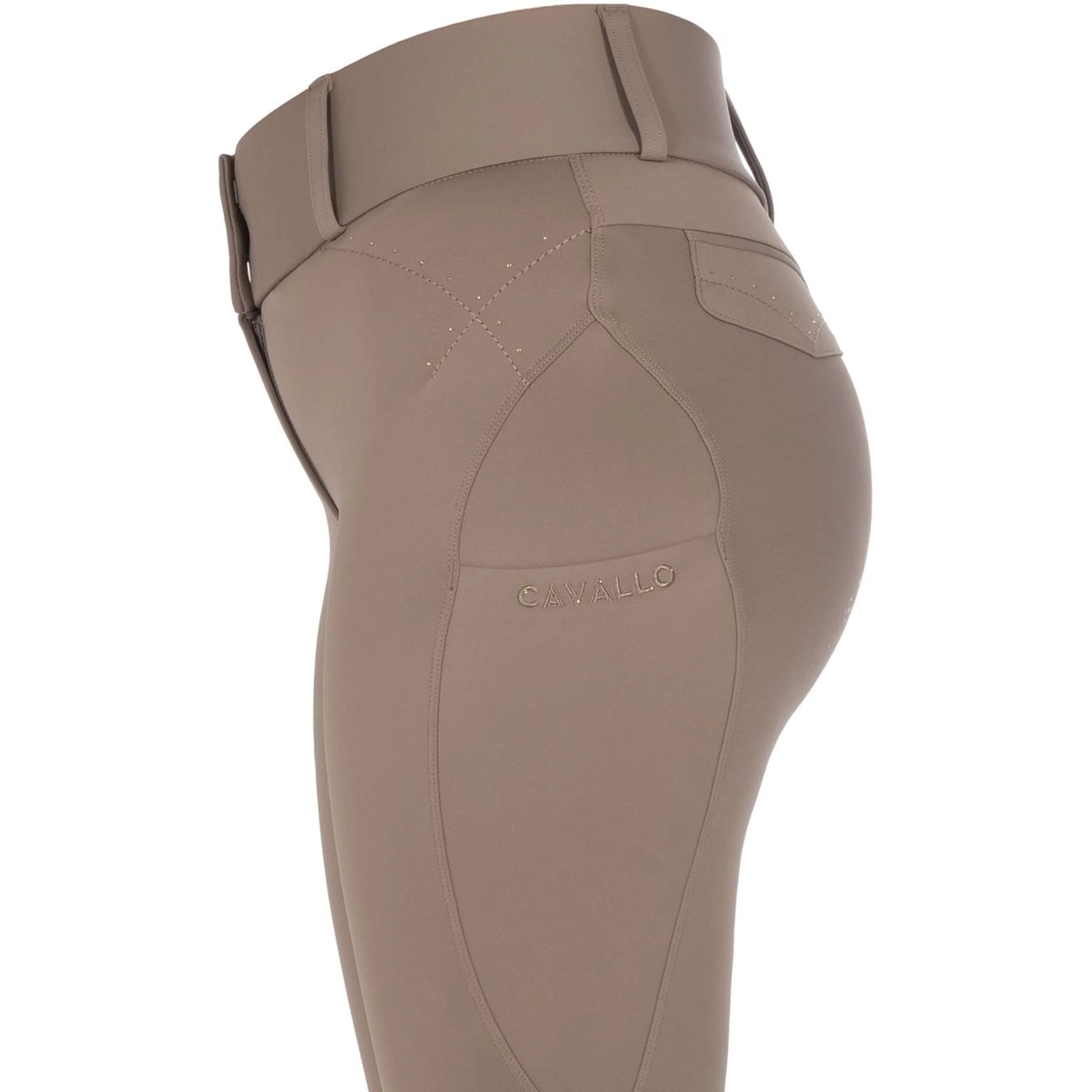 Cavallo Pantalon d'Équitation CavalCandera Grip Mobile Full Grip Mocha Latte - Image 4