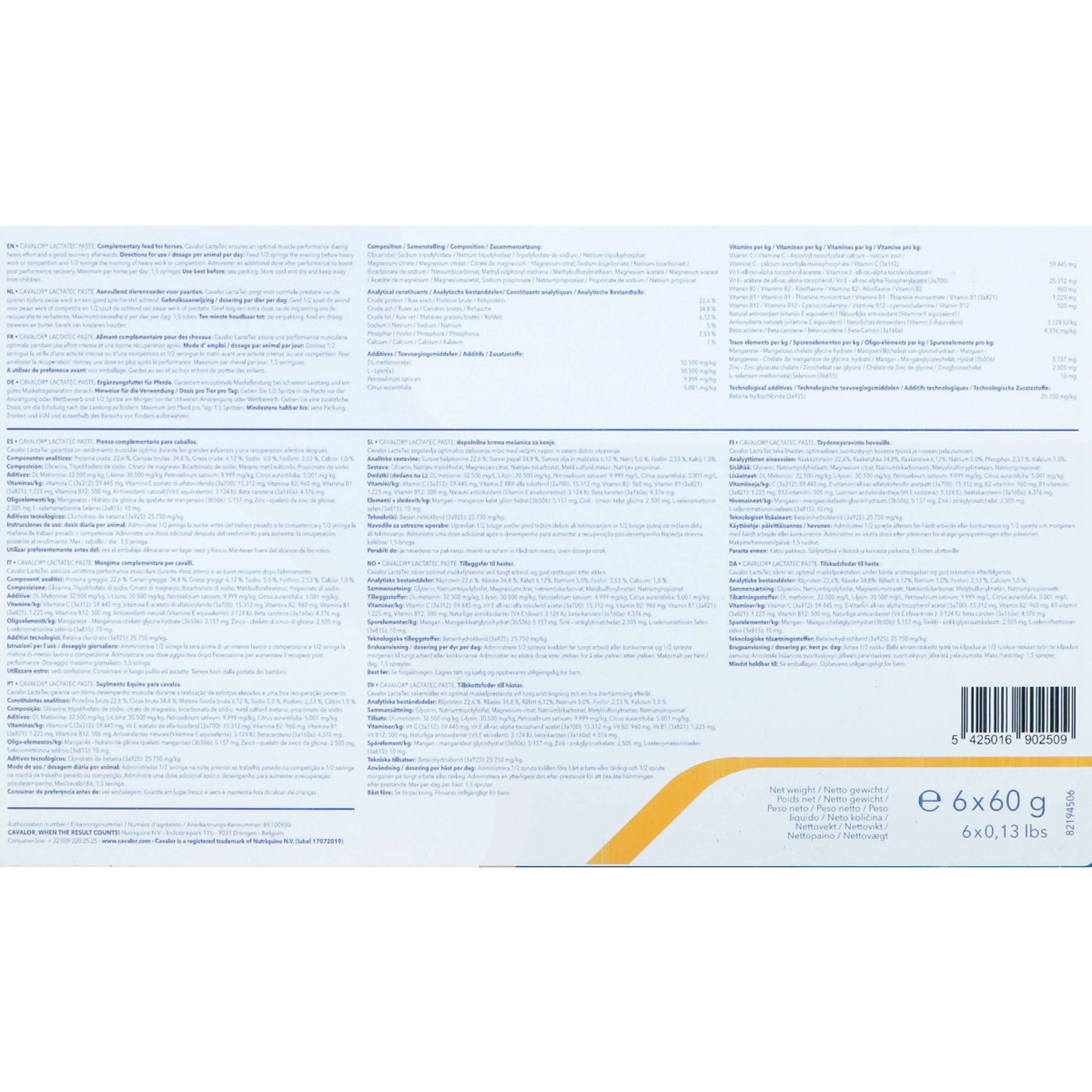 Cavalor Lactatec Paste - Image 3