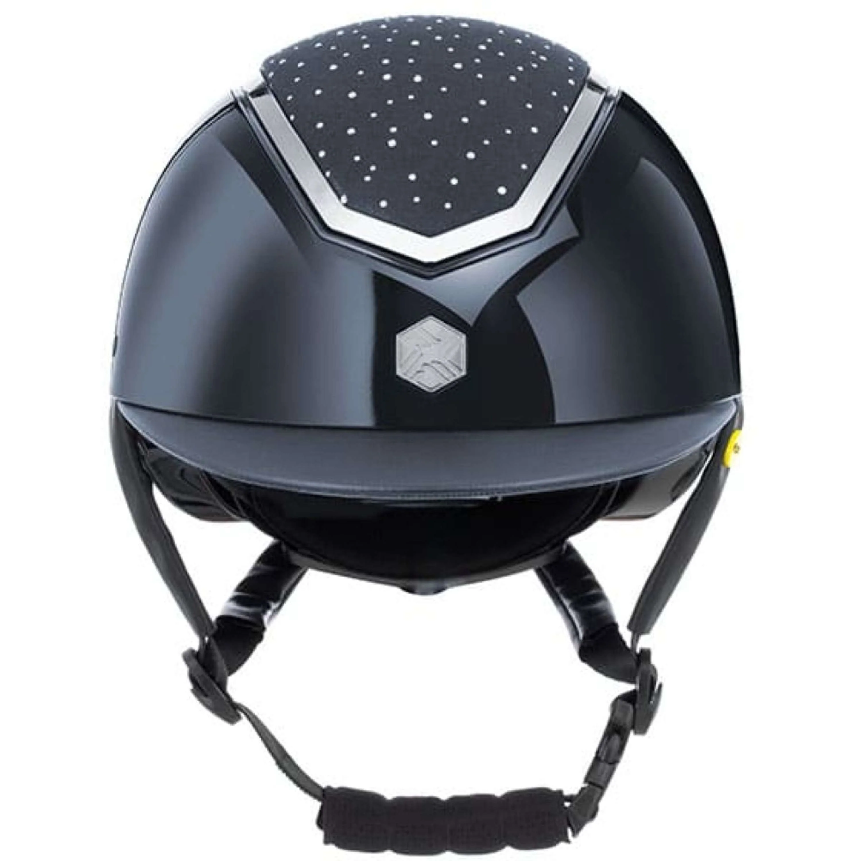 Charles Owen Bombe Kylo Crystal Navy Gloss/Silver - Image 2