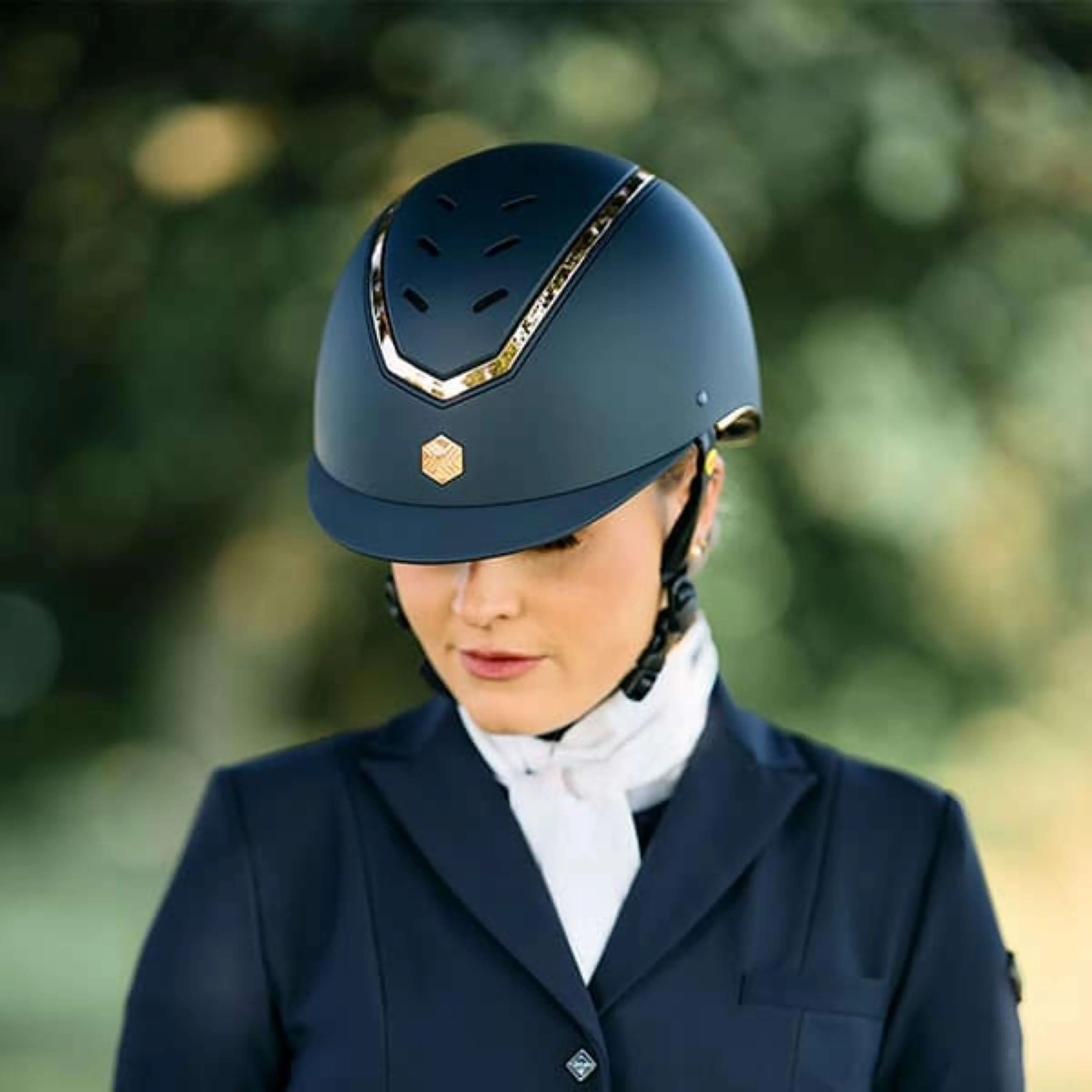 Charles Owen Bombe Kylo MIPS Navy Matte/Rose Gold - Image 4