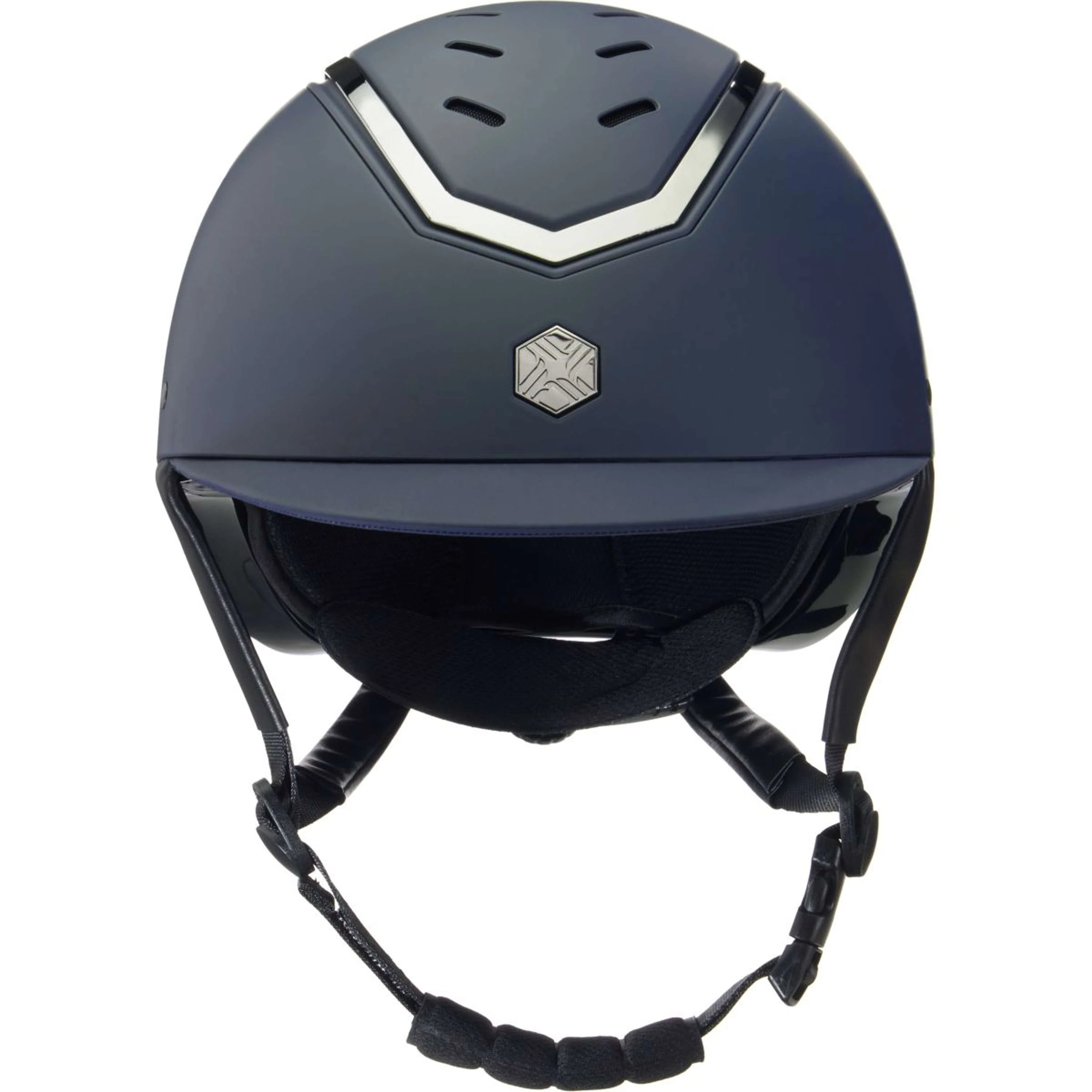 Charles Owen Bombe Kylo Navy Matte/Pewter - Image 2