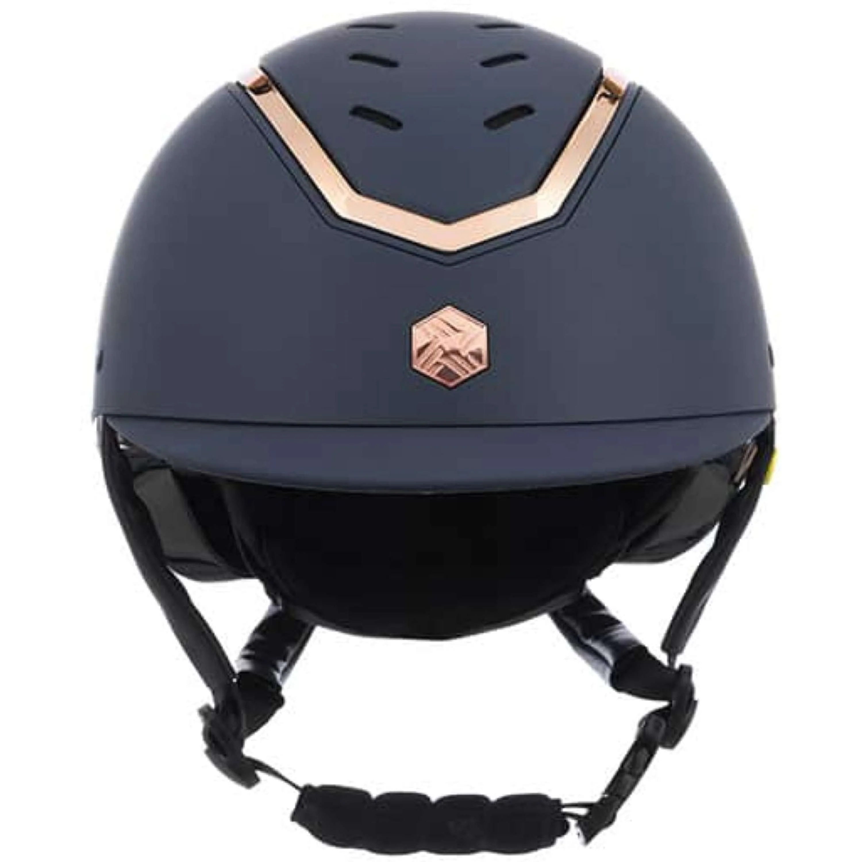 Charles Owen Bombe Kylo Navy Matte/Rose Gold - Image 2