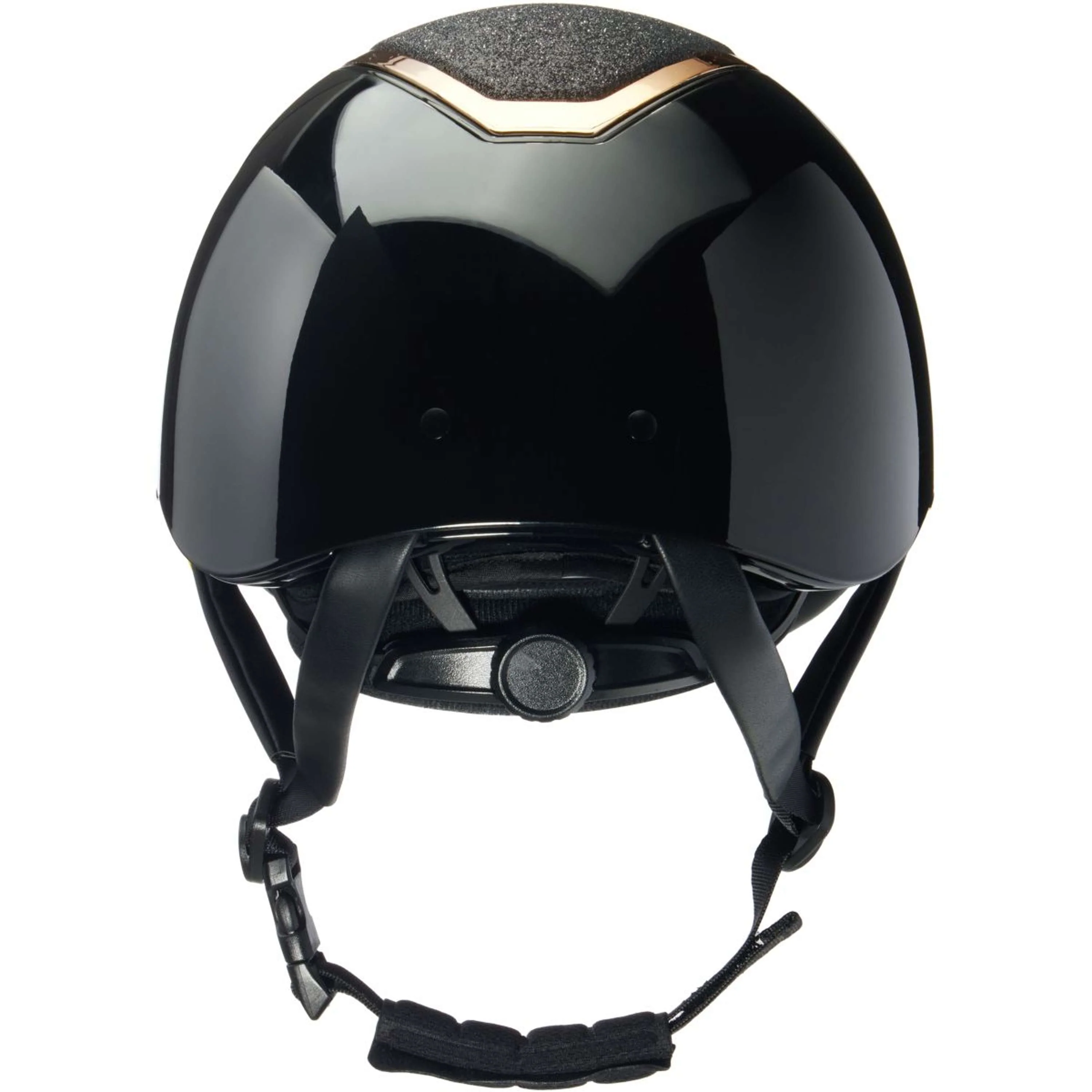 Charles Owen Bombe Kylo Sparkly MIPS Black Gloss/Rose Gold - Image 3