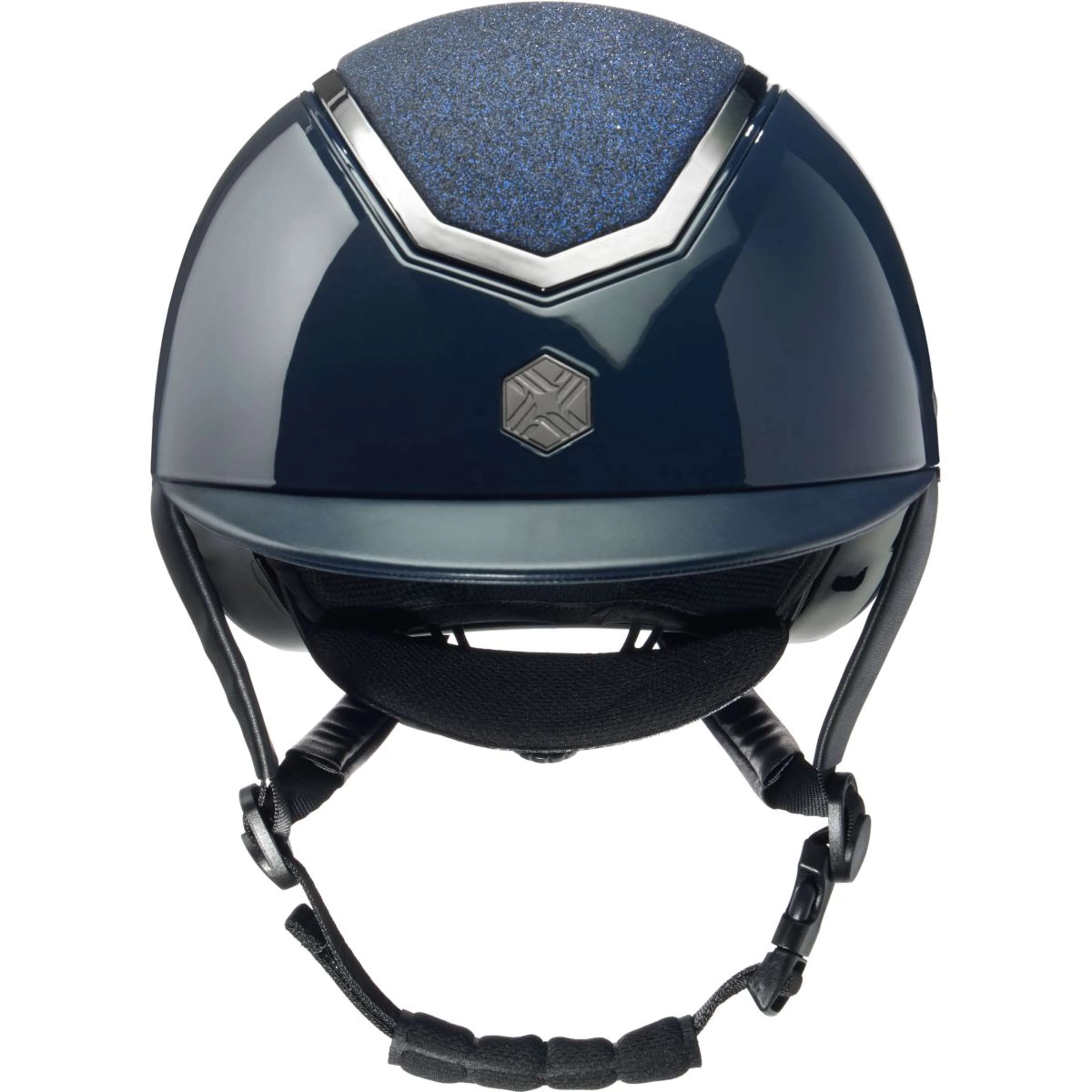 Charles Owen Bombe Kylo Sparkly Navy Gloss/Pewter - Image 2